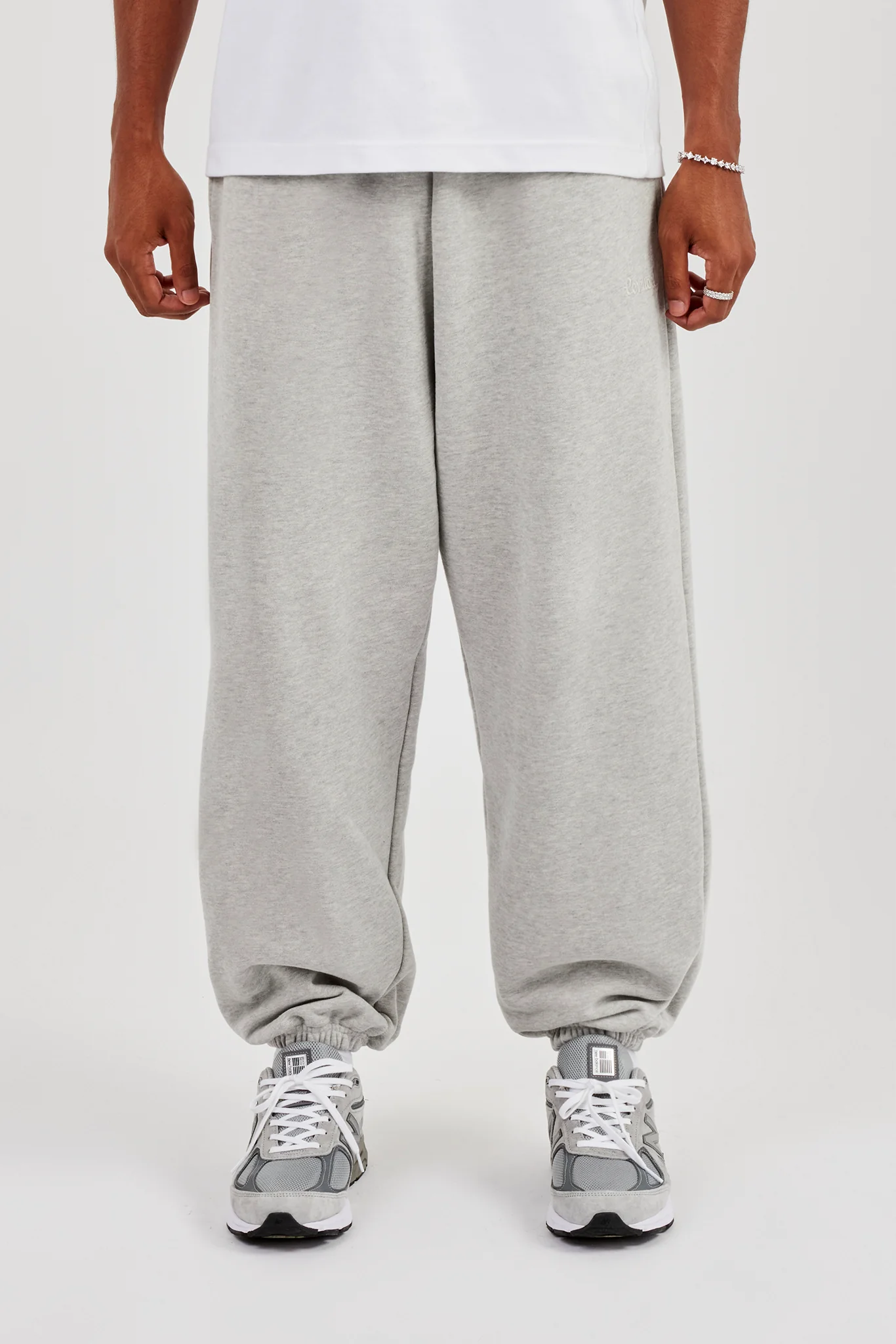Cuffed Jogger - Grey Marl - Image 2