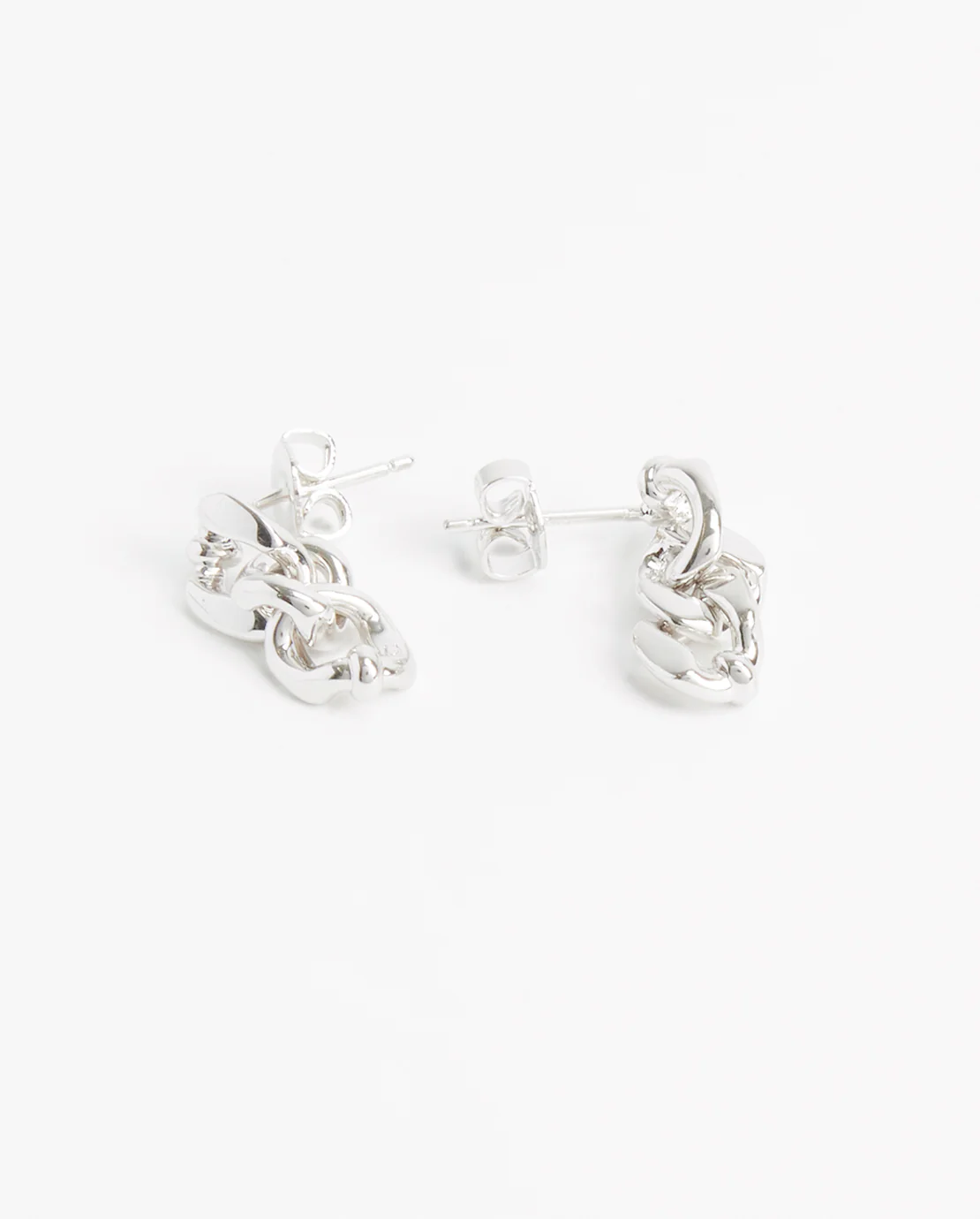 Curb Chain Drop Earrings - Image 3