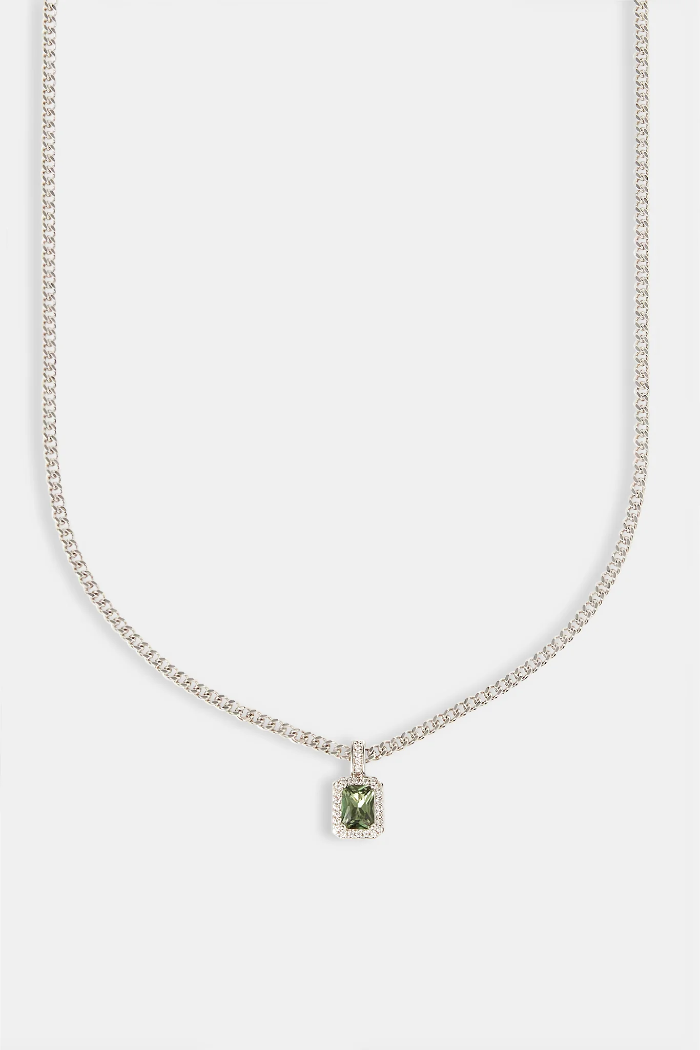 Dark Green Gemstone Necklace - 10mm - Image 2
