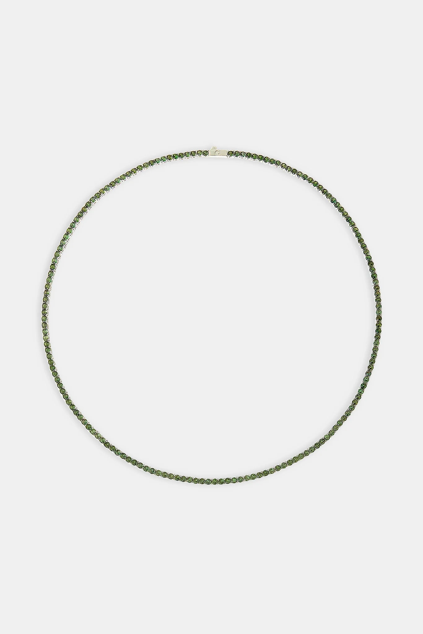 Dark Green Tennis Chain - 3mm - Image 3
