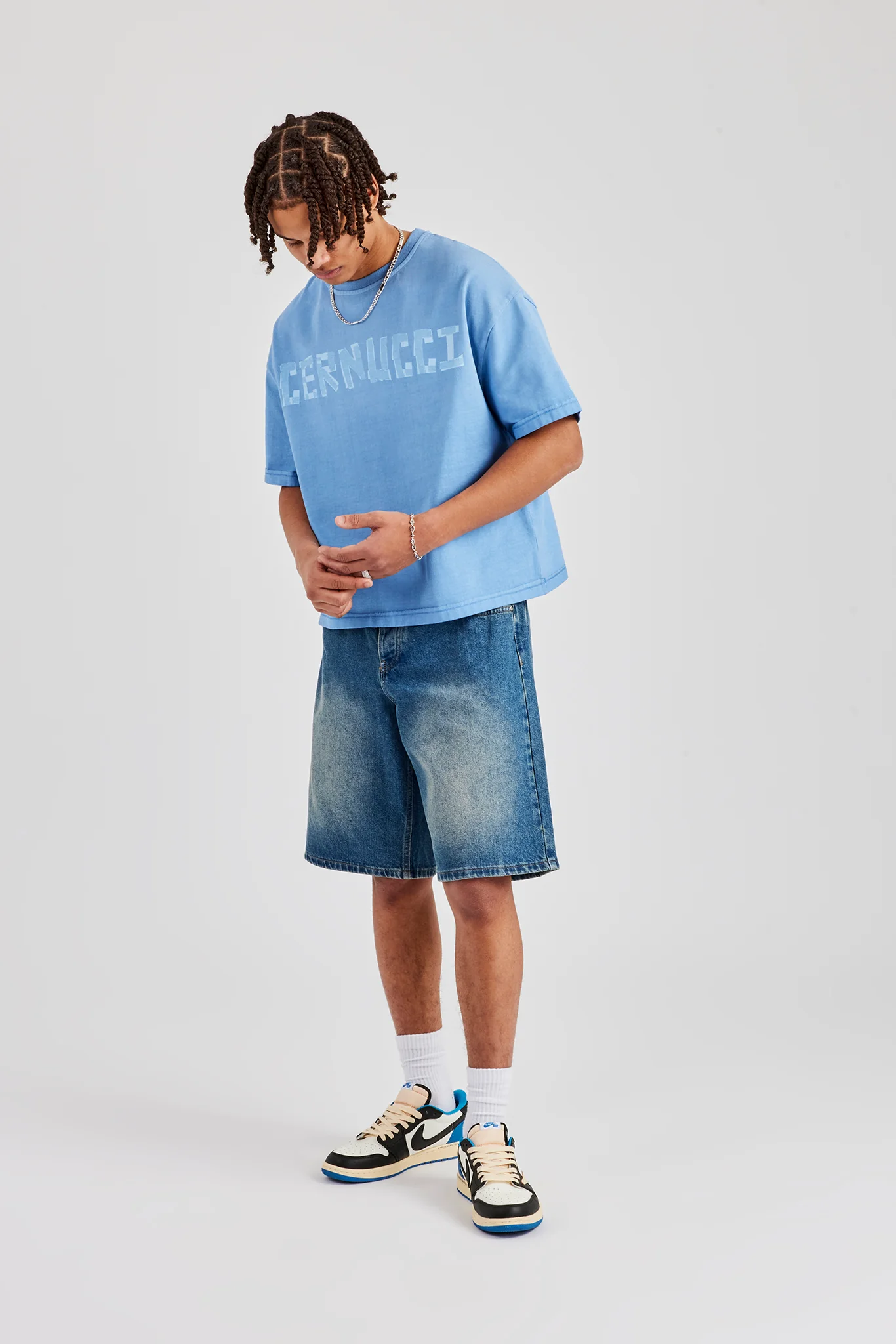 Denim Bermuda Jorts - Antique Wash - Image 5