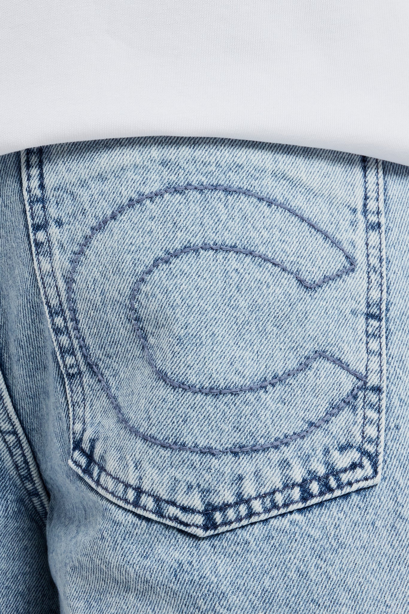 Denim Short - Light Blue - Image 3