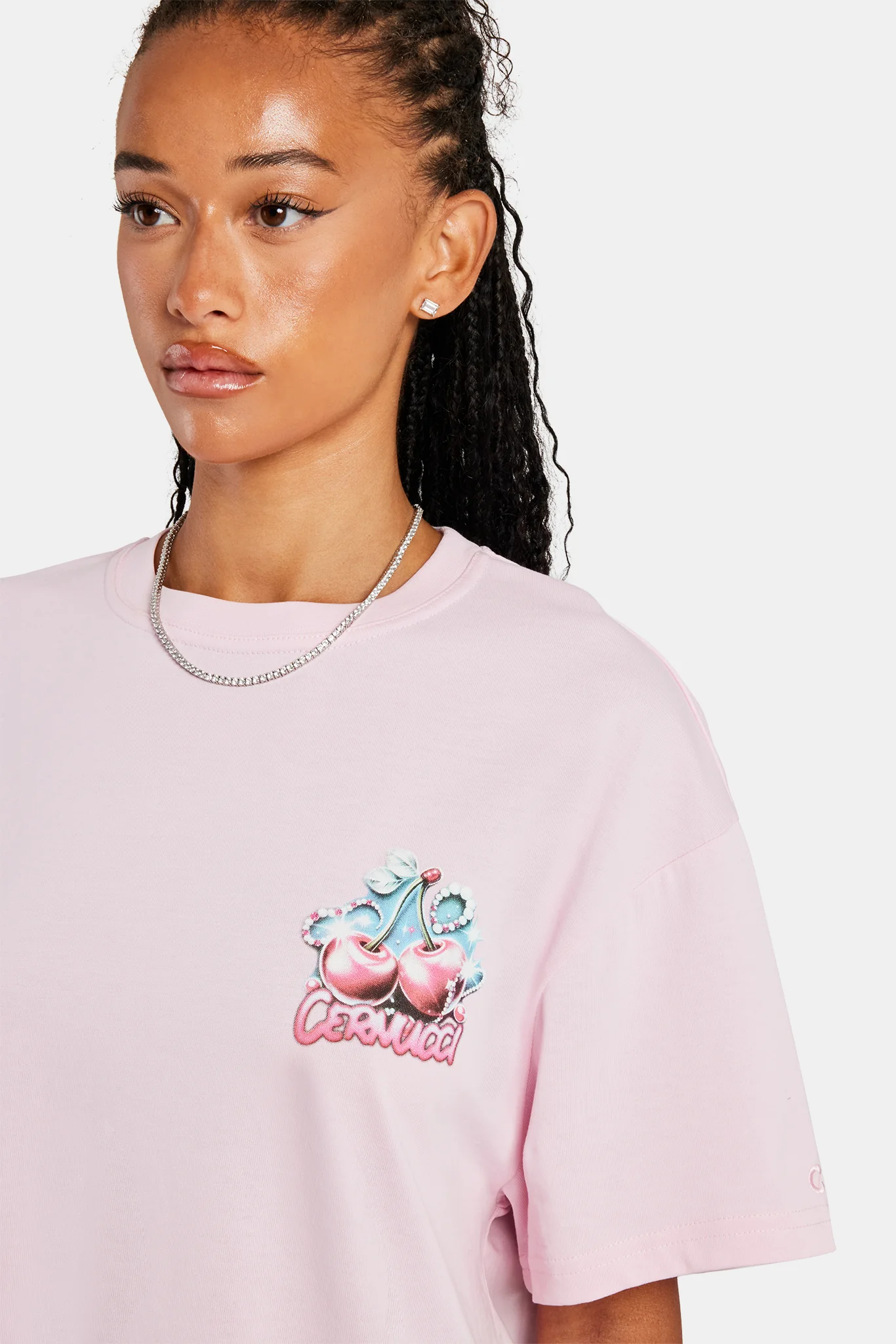 Diamond Cherry Oversized T-Shirt - Image 4