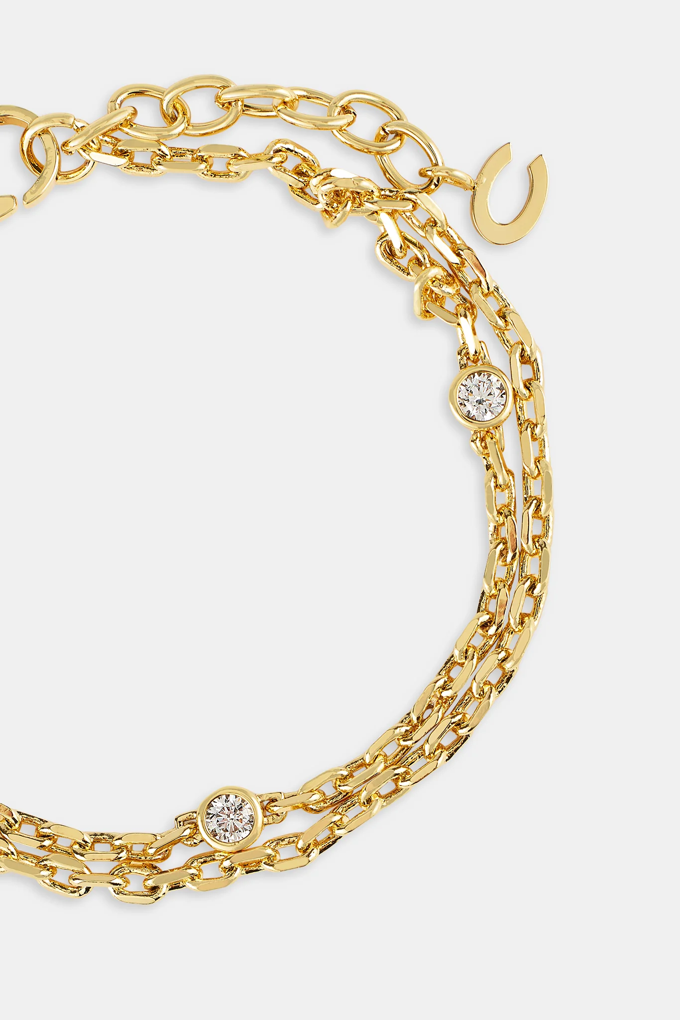 Double Layer Ice Rolo Bracelet - 5mm - Image 2