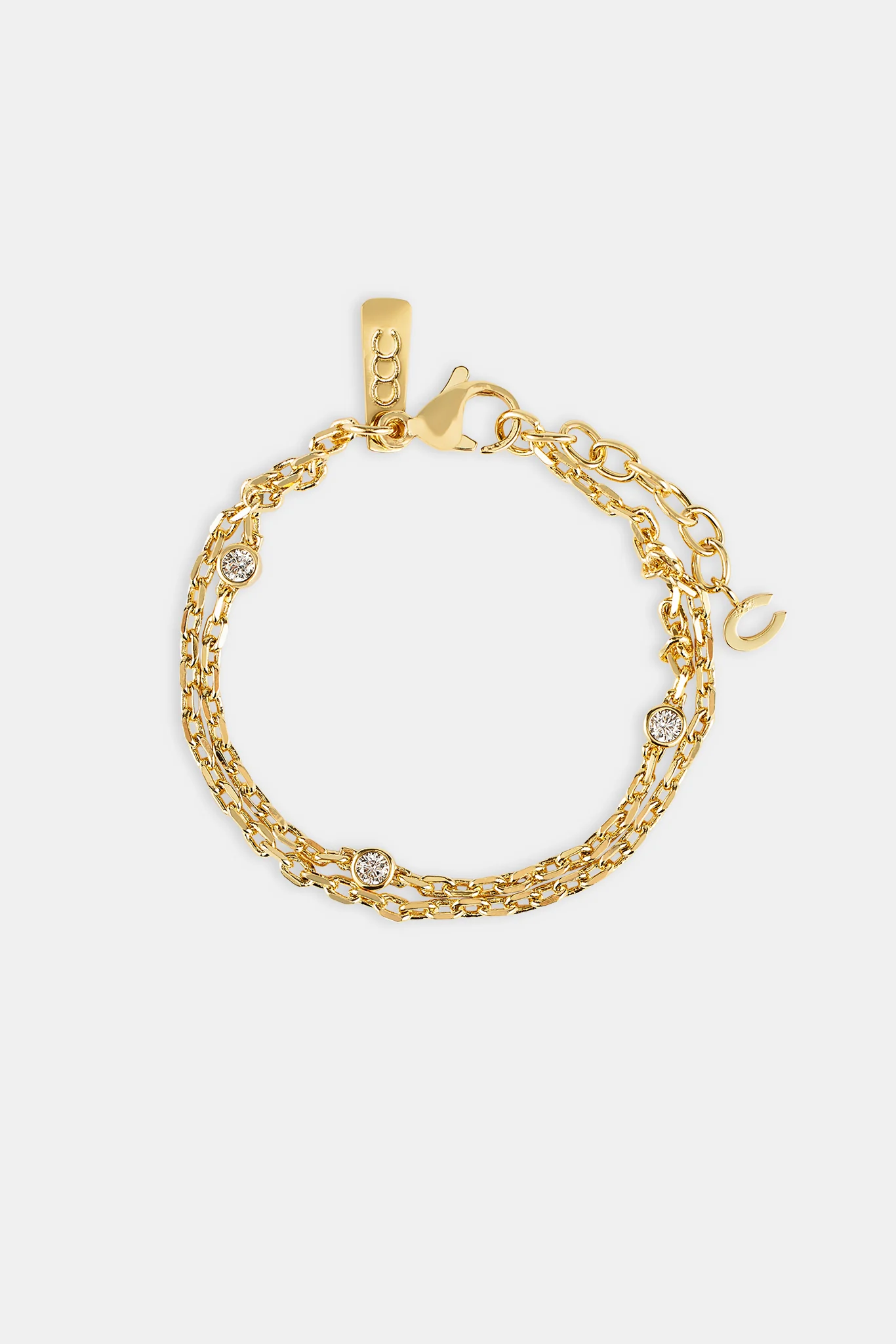 Double Layer Ice Rolo Bracelet - 5mm - Image 4