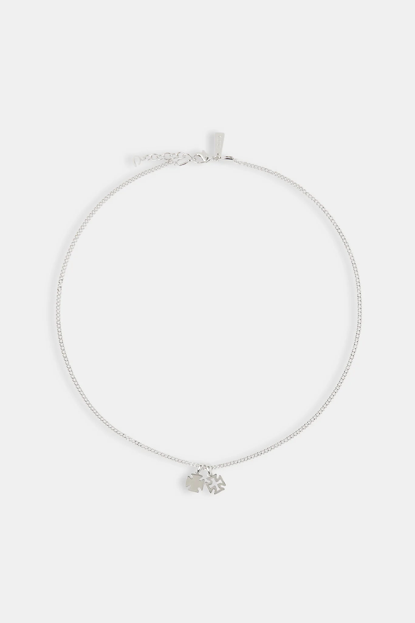 Double Polished Cross Motif Necklace - 10mm - Image 4