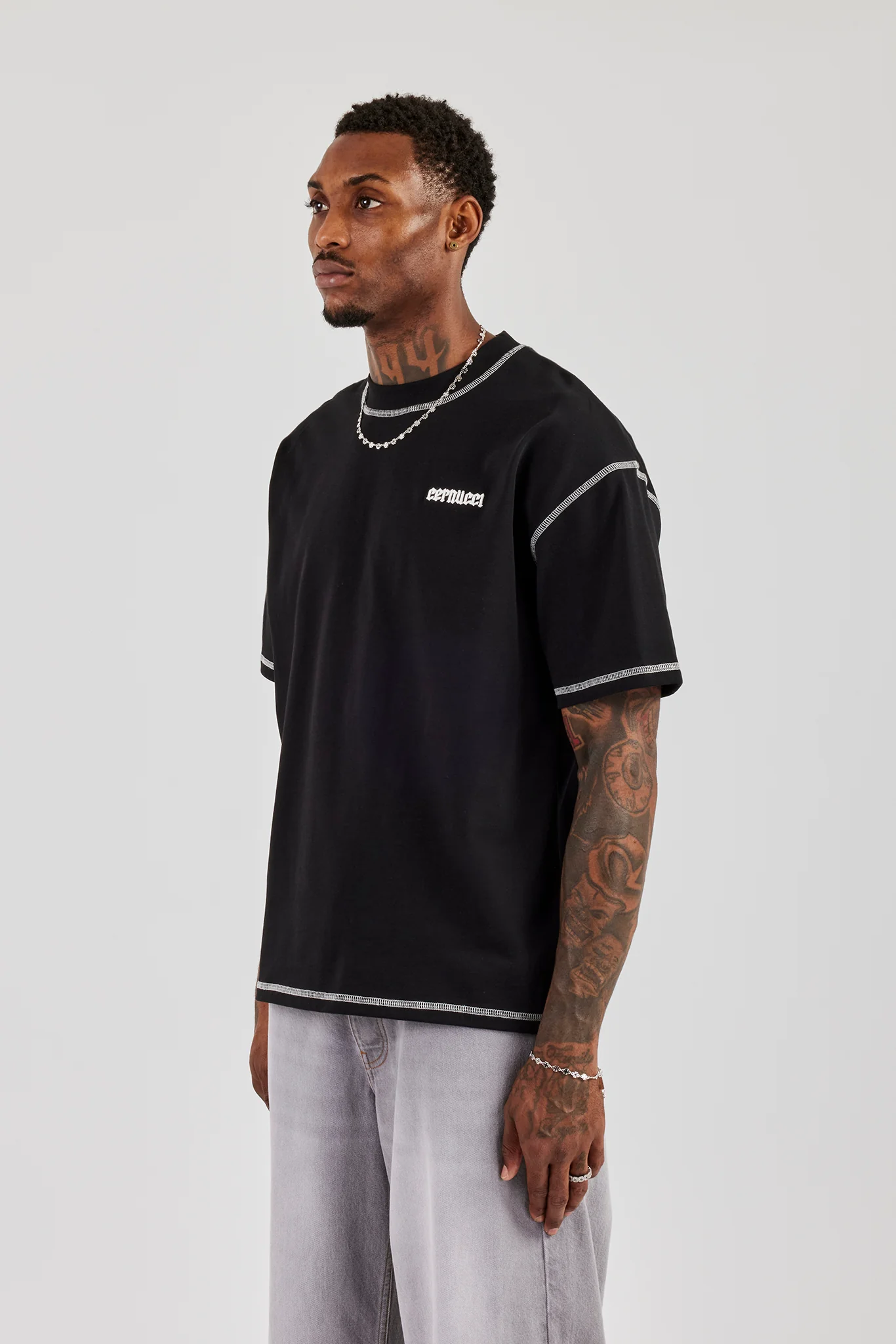 Eagle 86 Oversized T-Shirt - Black - Image 4