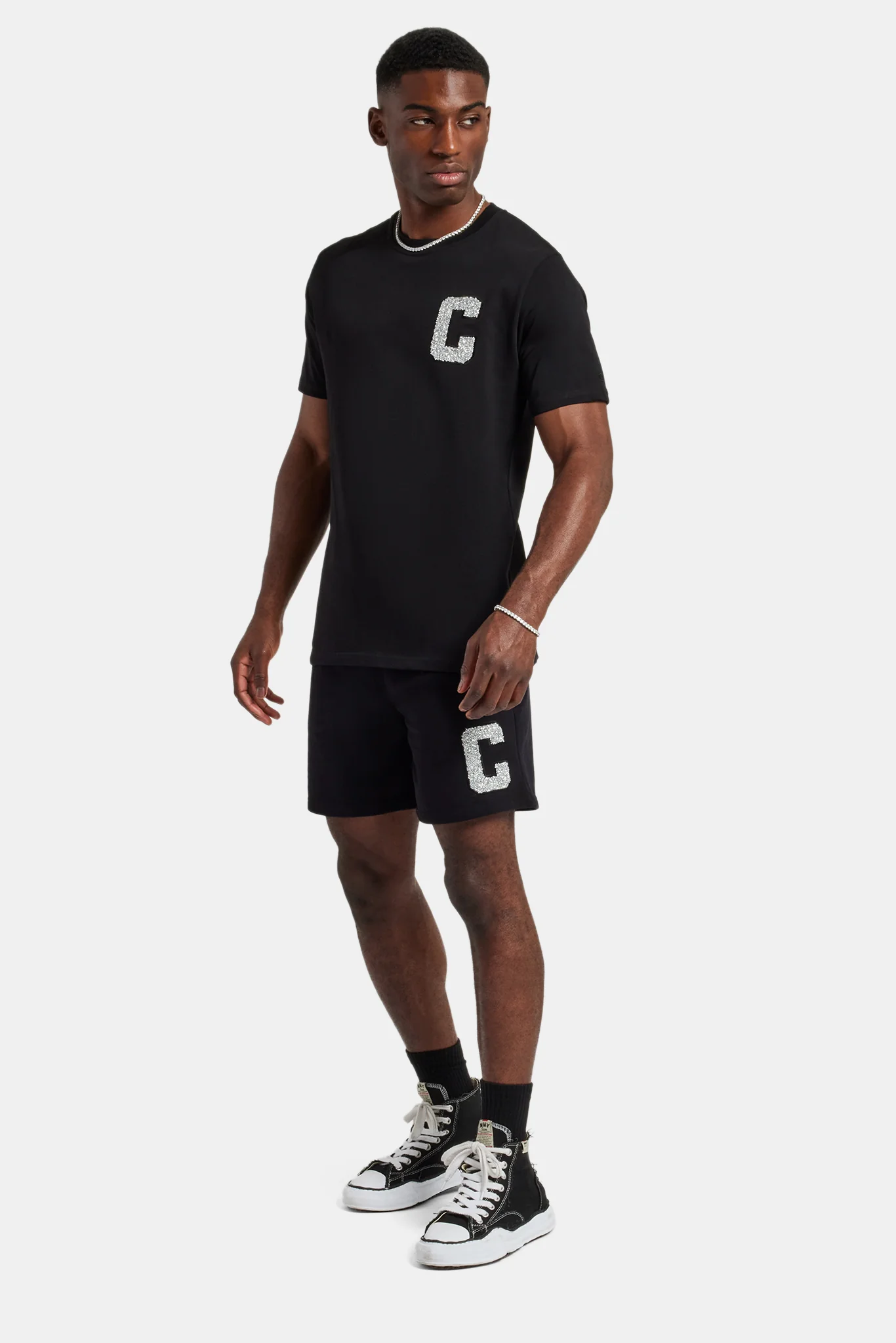 Embellished C Relaxed Short - Black - Image 3