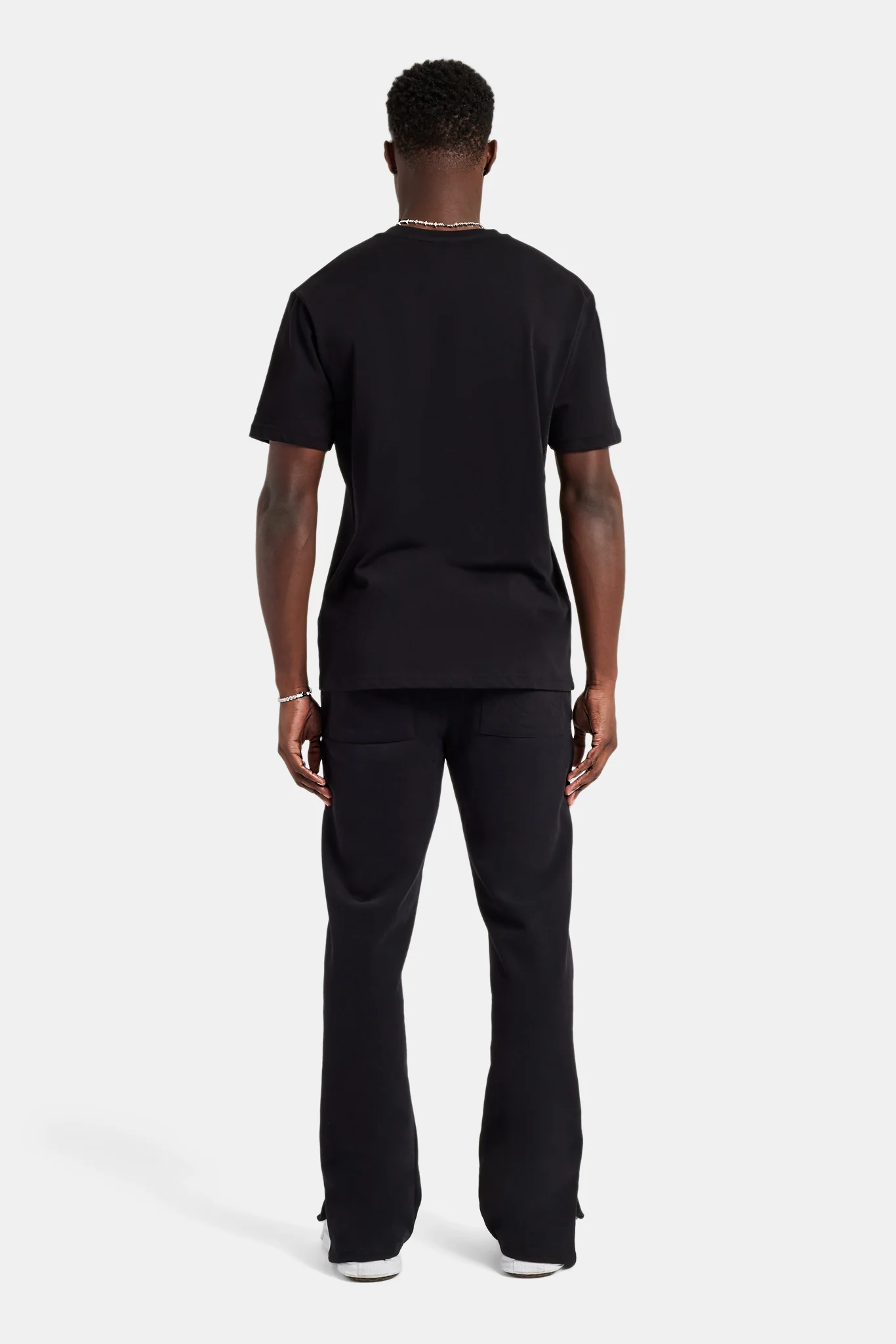 Embellished C T-Shirt & Jogger - Black - Image 2