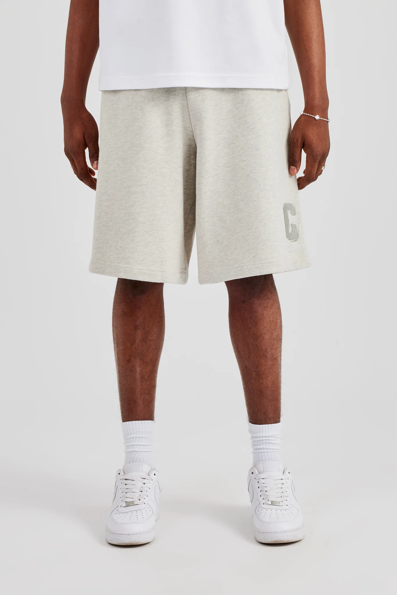 Embroidered C Jort - Ash Grey - Image 2