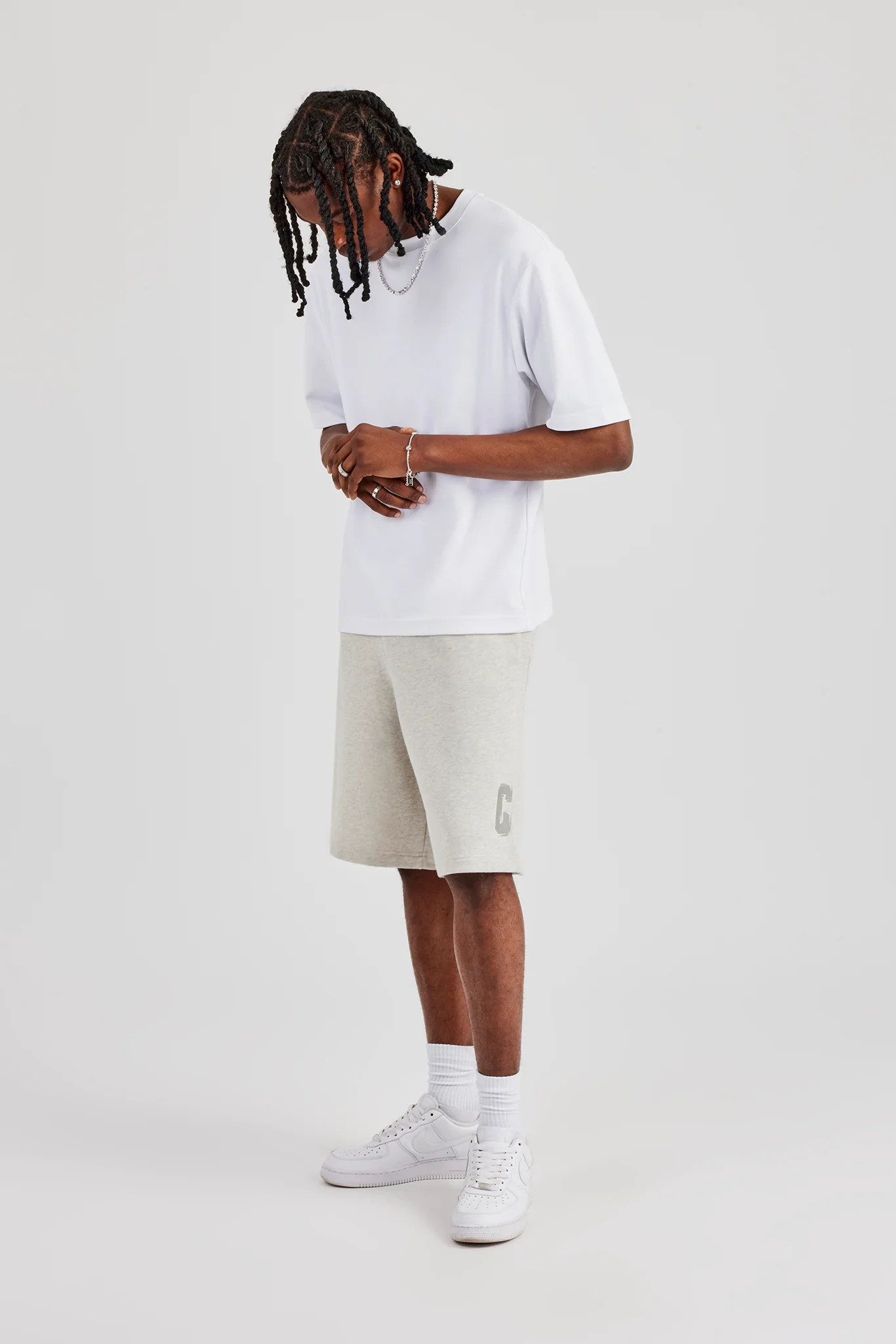 Embroidered C Jort - Ash Grey - Image 4