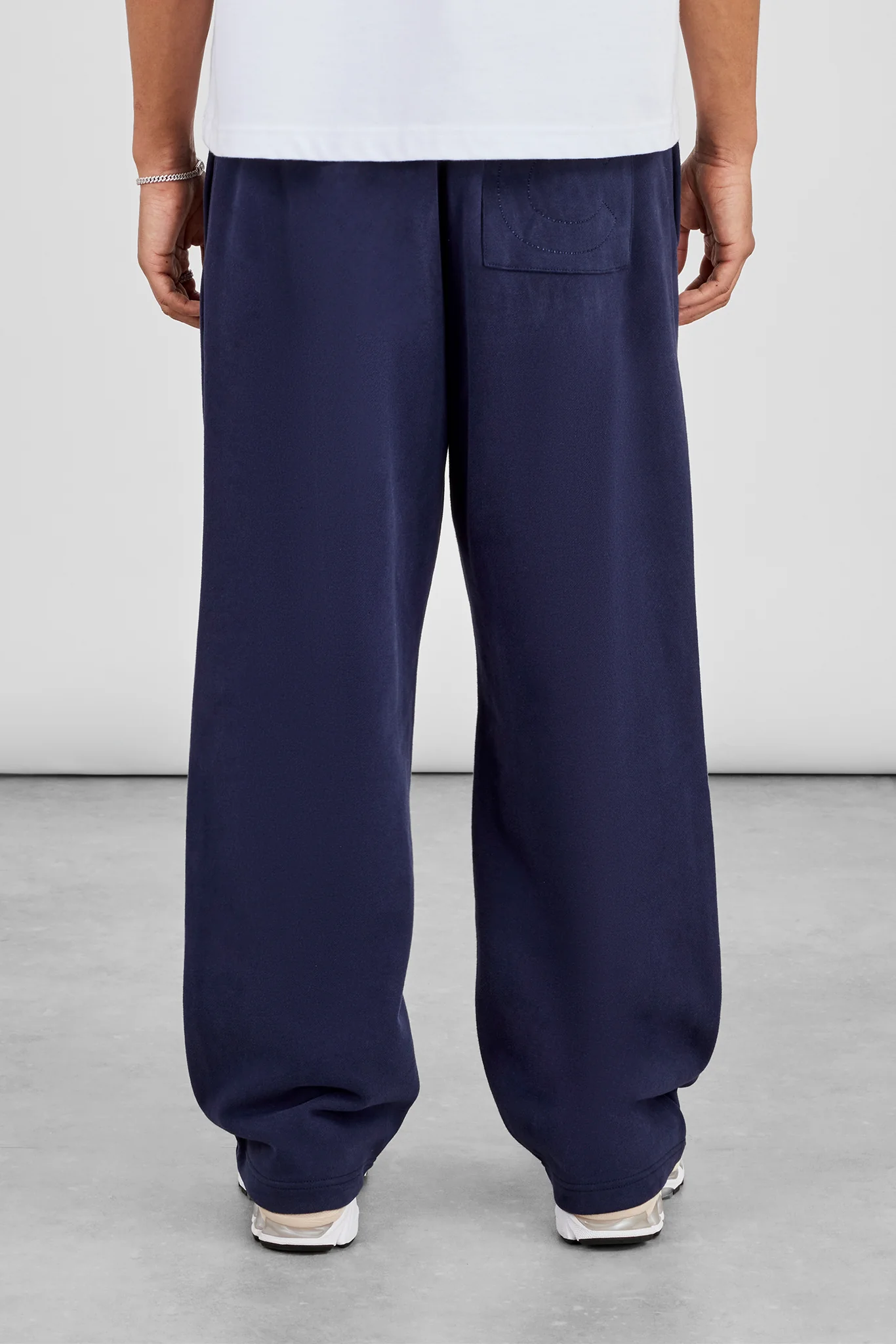 Embroidered C Relaxed Jogger - Navy Blue - Image 4