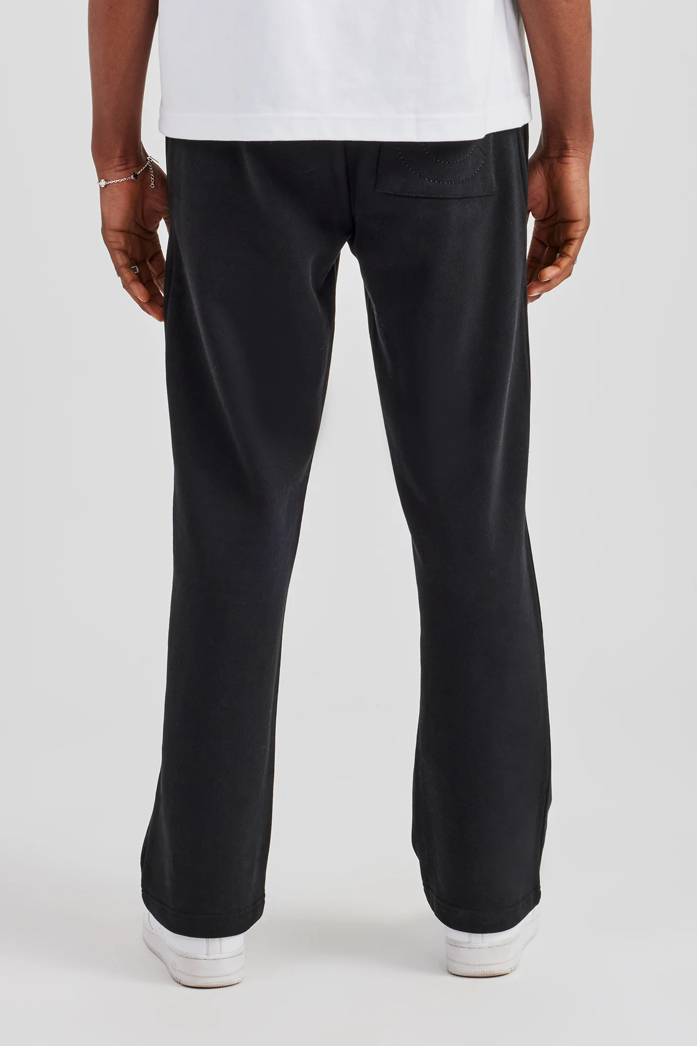 Embroidered C Straight Leg Jogger - Black - Image 3