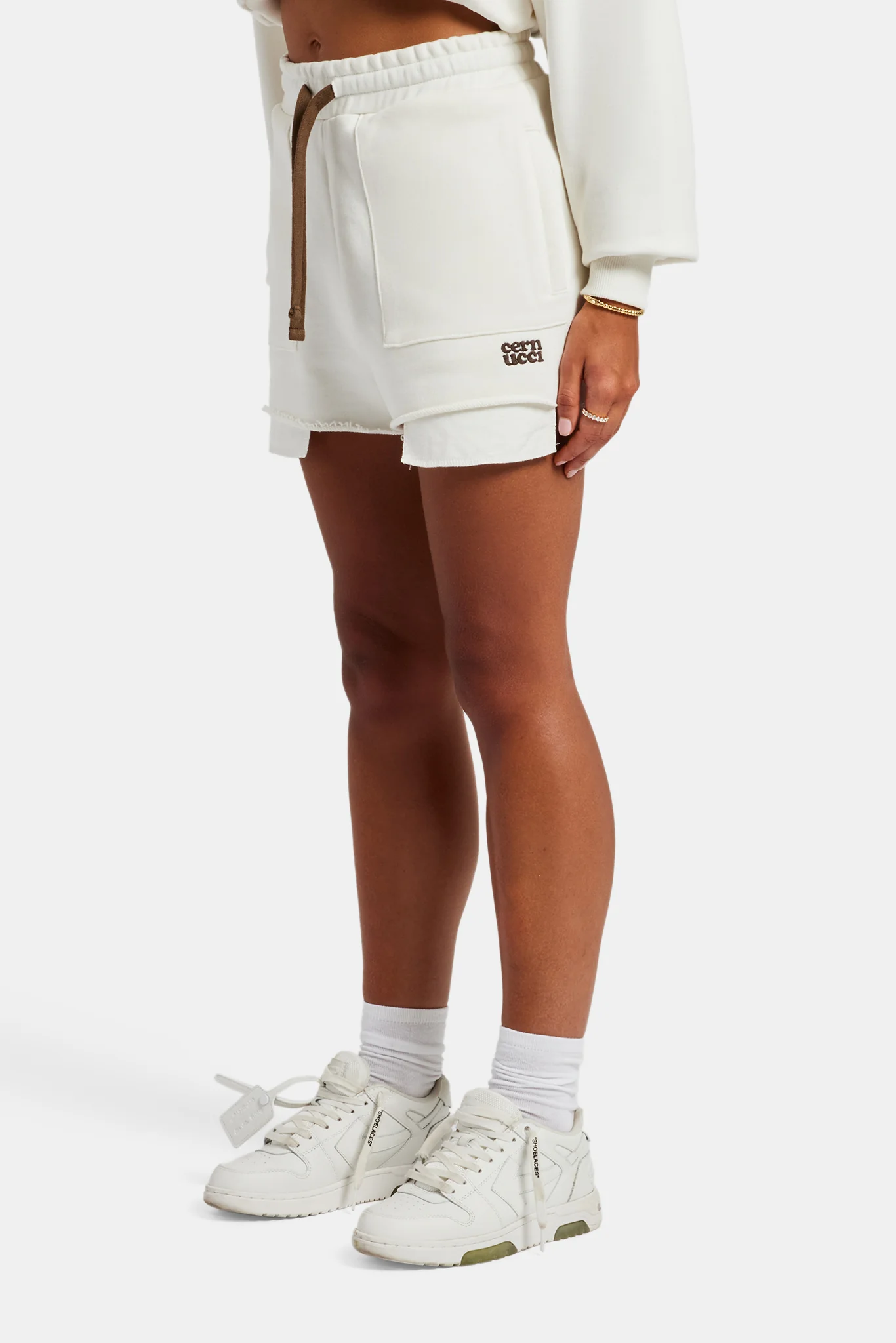 Esportivo Embroidered Short - Off White - Image 2