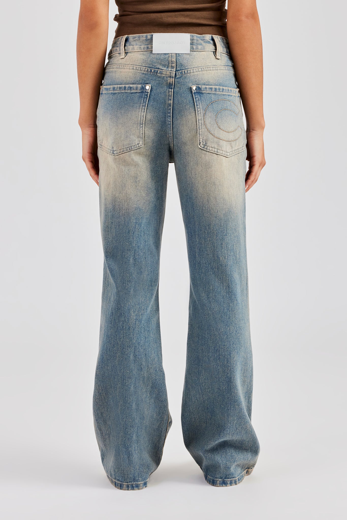 Flare Fit Denim Jean - Antique Wash - Image 3