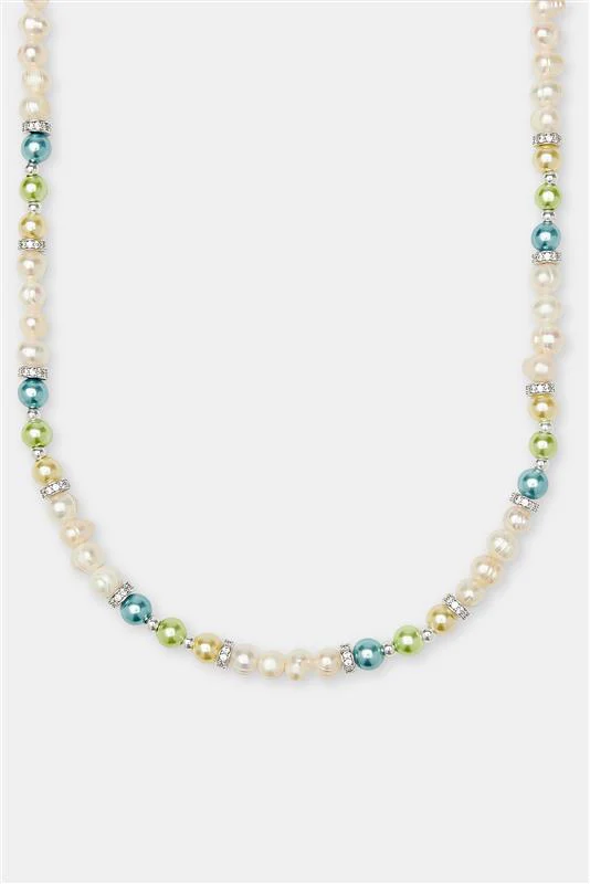 Freshwater Pearl Bead & Ice Necklace - Image 2
