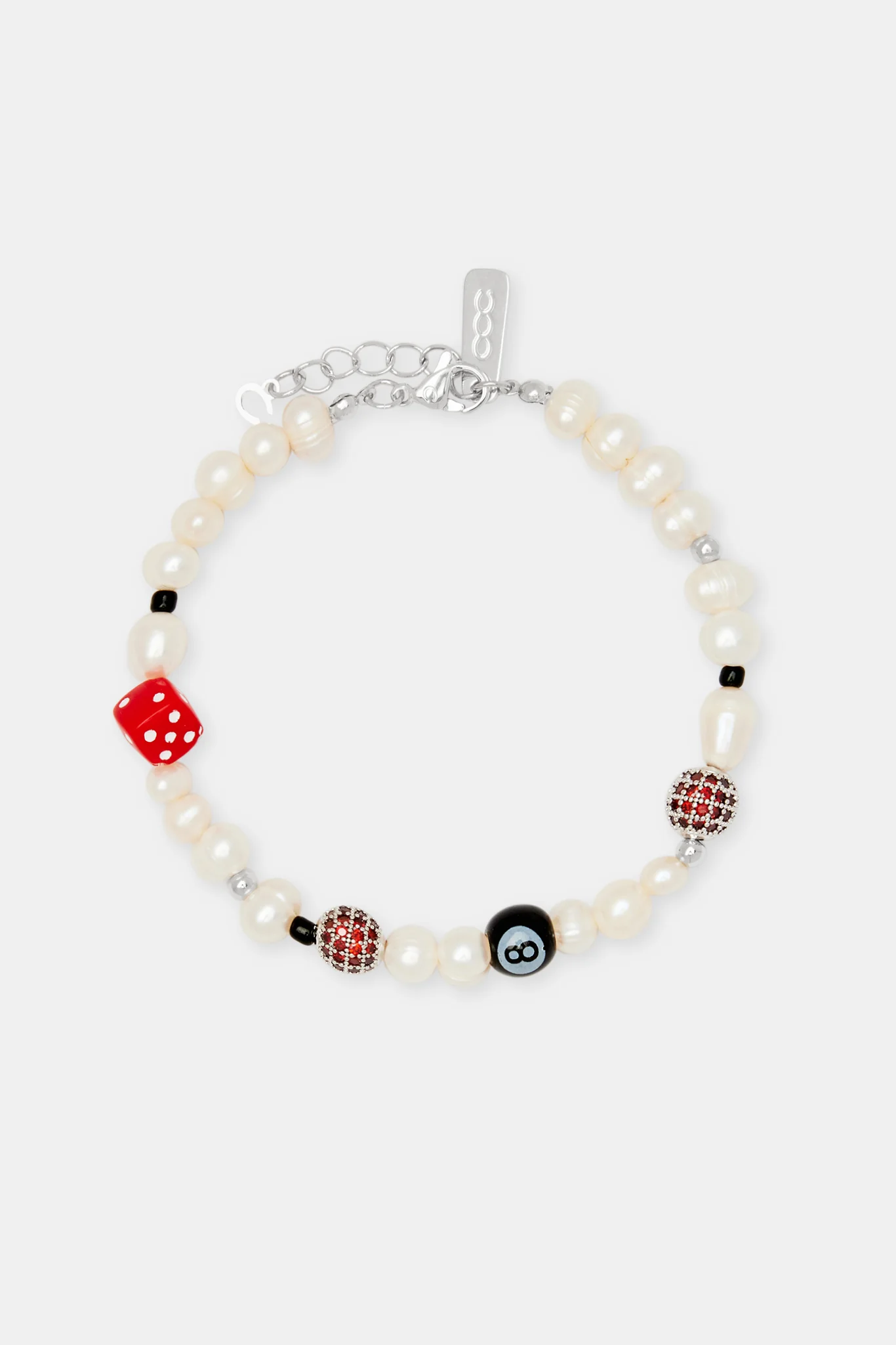 Freshwater Pearl Black Motif Bracelet - Image 2