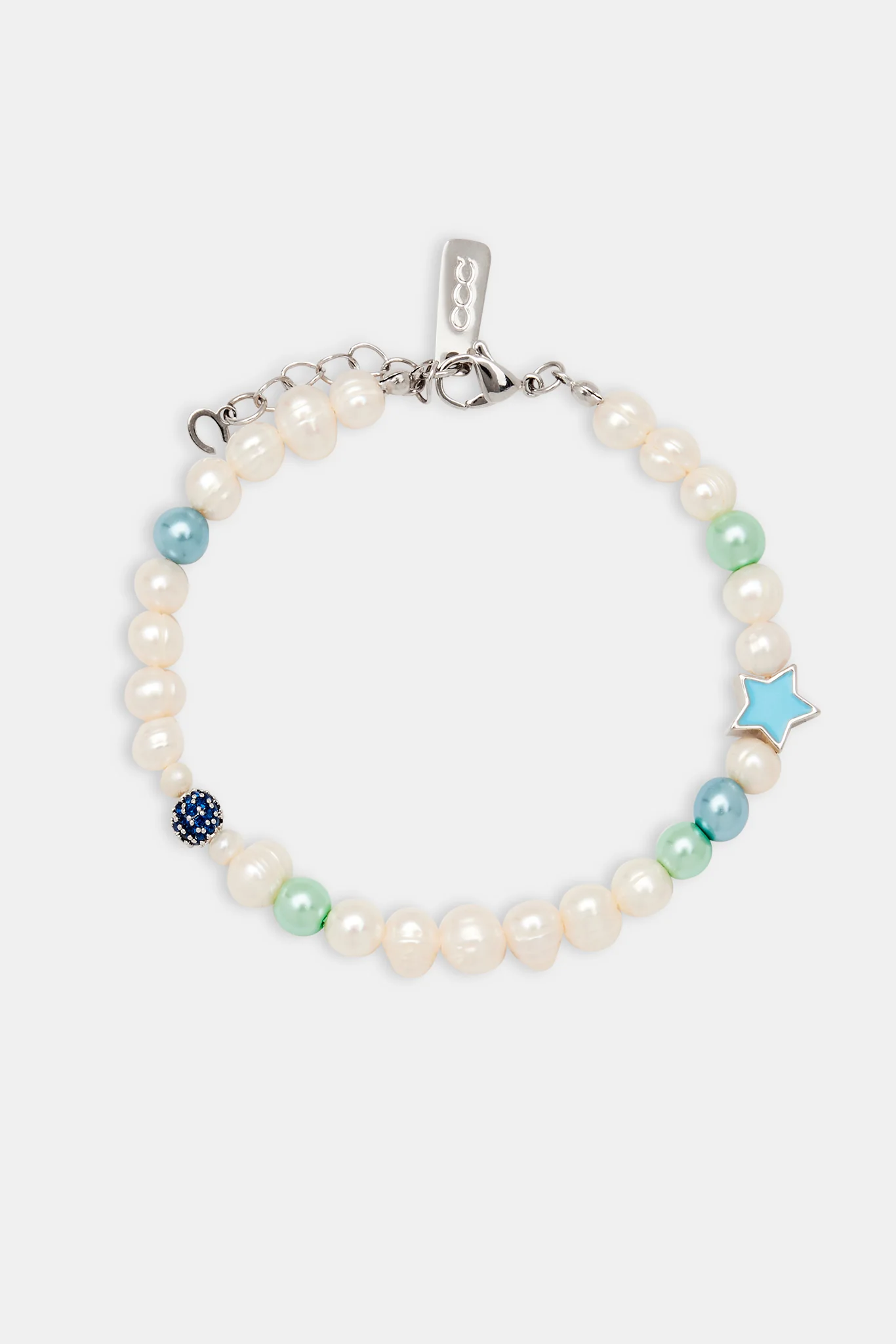 Freshwater Pearl Blue Star Motif Bracelet - Image 2
