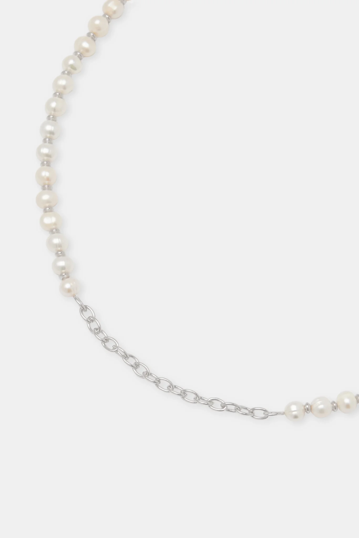 Freshwater Pearl & Chain Mix Belly Chain - 6mm - Image 2