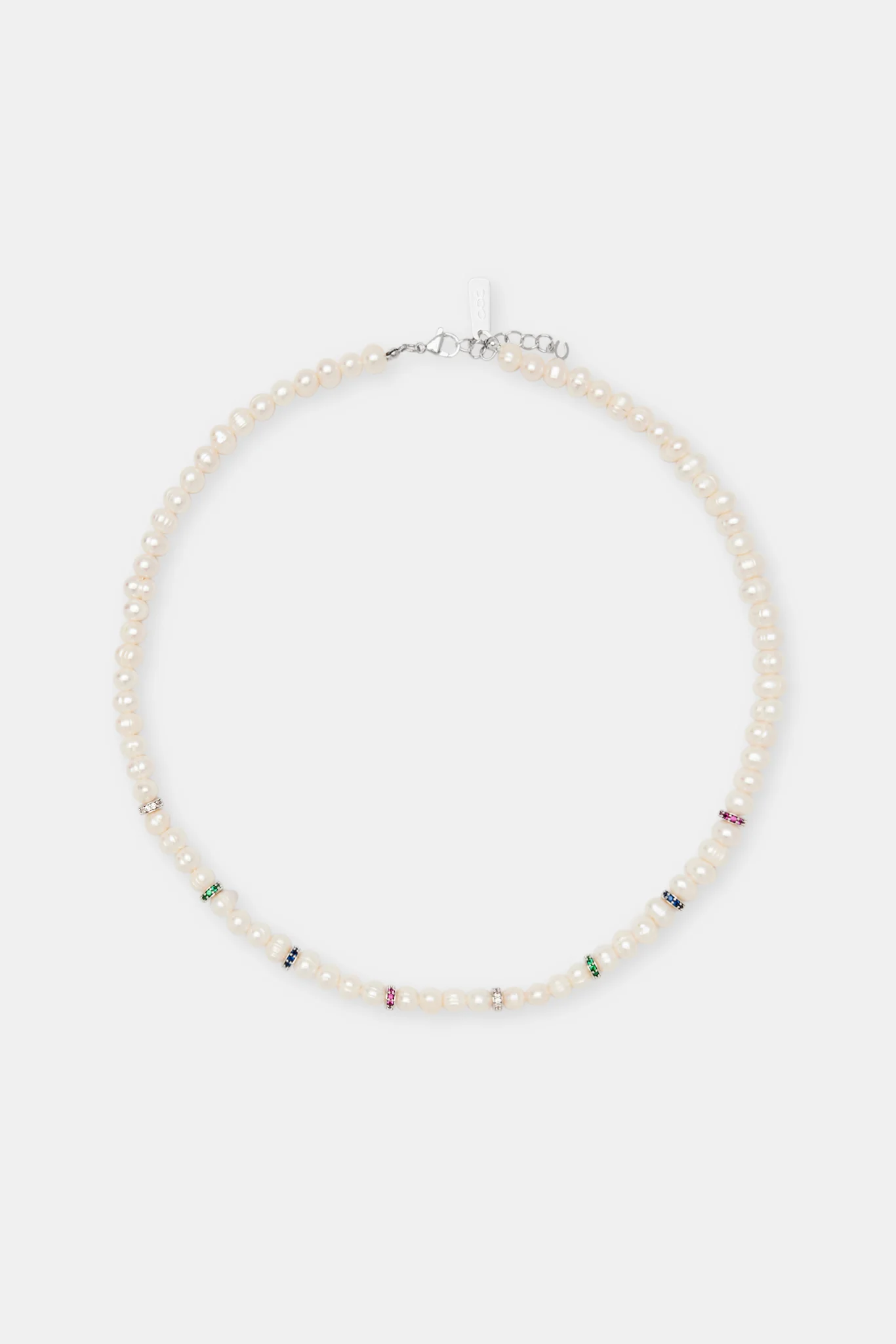 Freshwater Pearl Thin Ice Bead Necklace - Image 4