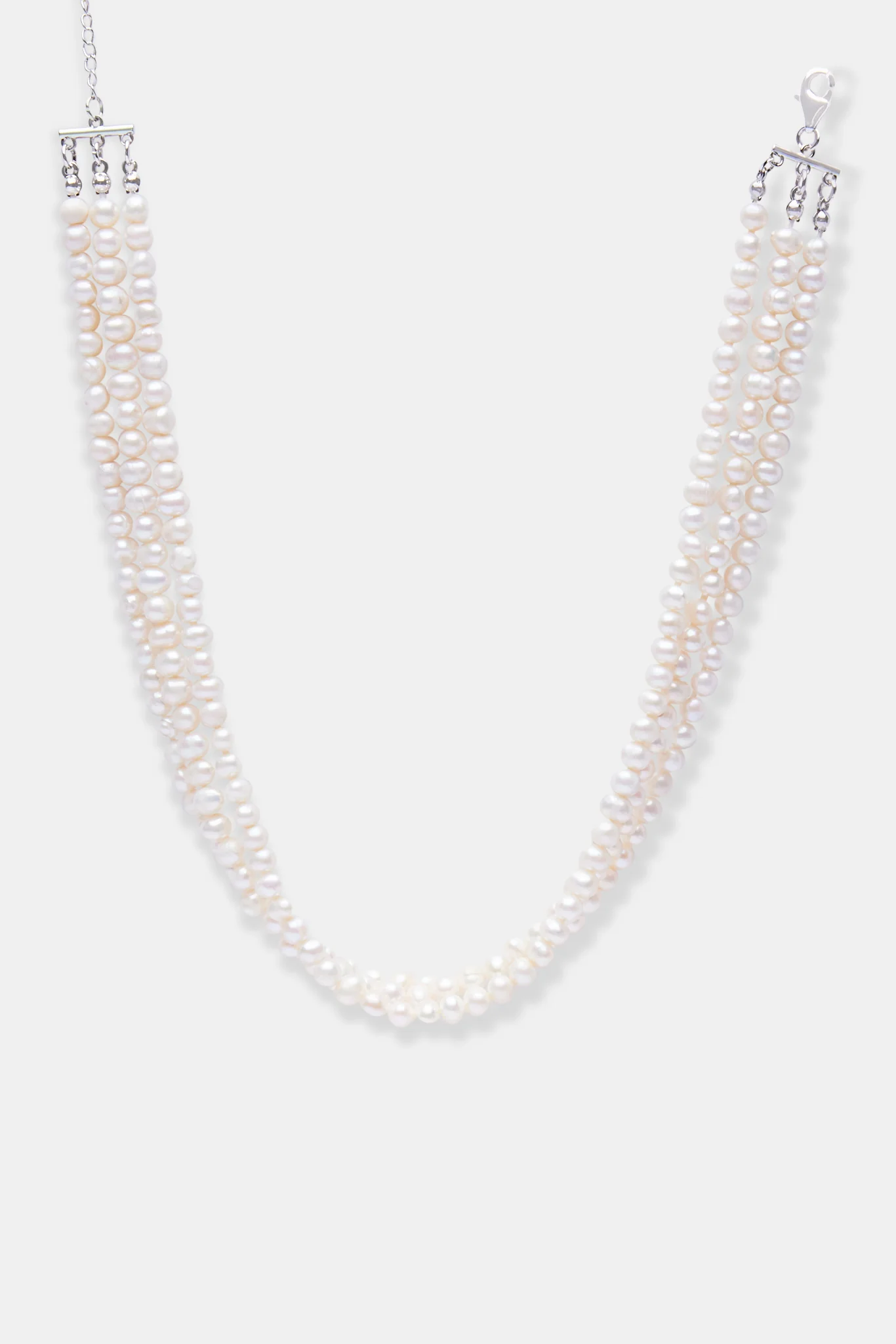 Freshwater Small Pearl Triple Layer Choker - Image 2