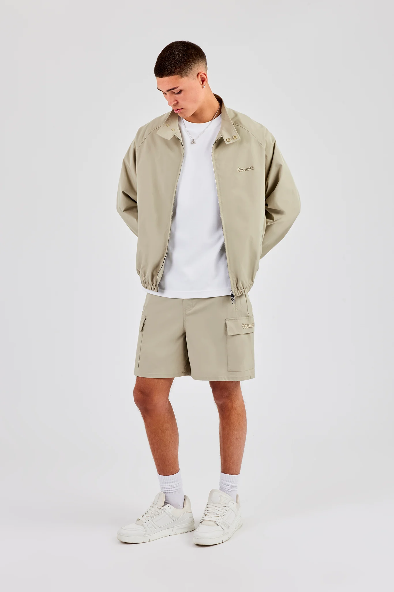 Funnel Neck Jacket - Green - Image 5