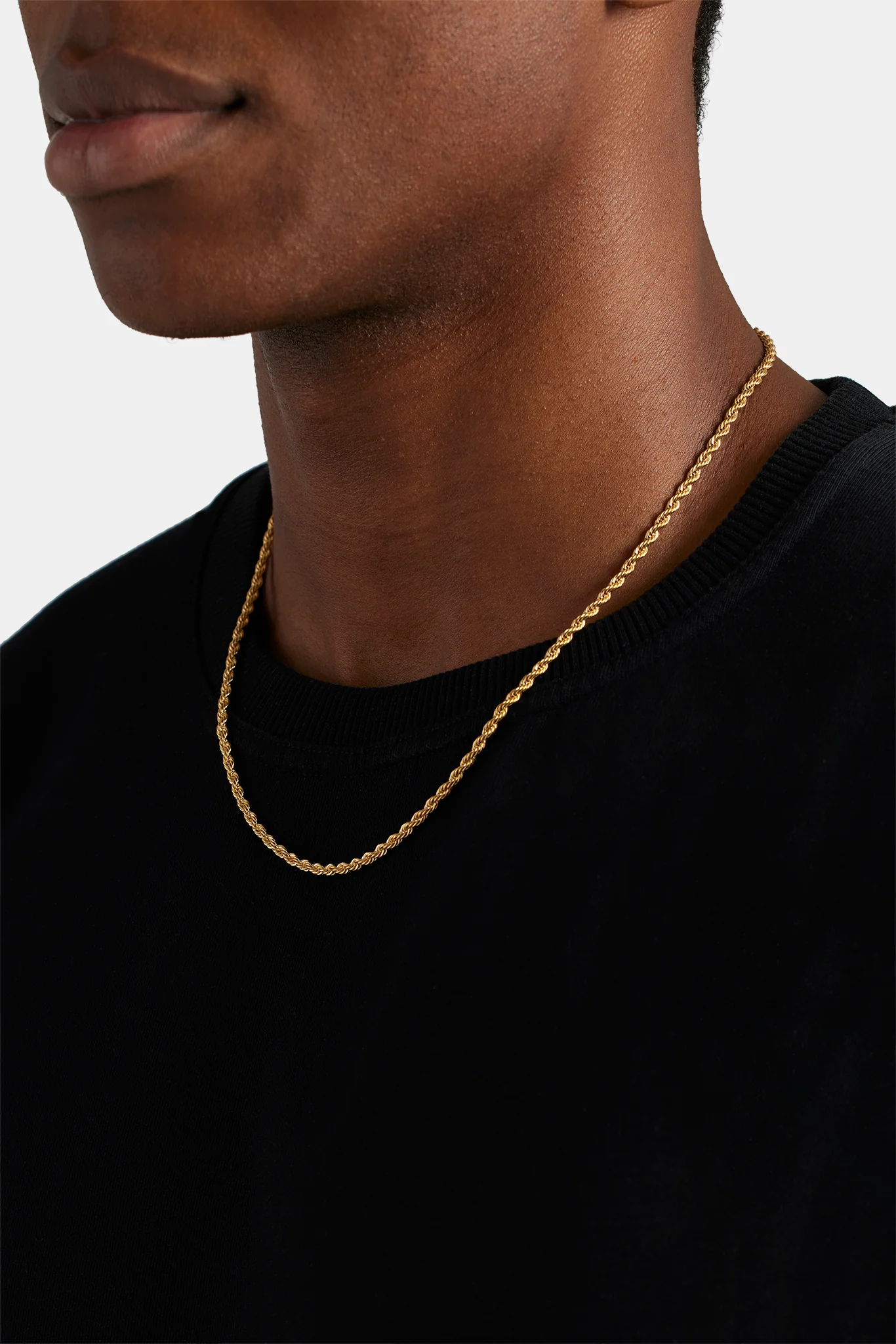 Rope Chain - 3mm - Gold - Image 3
