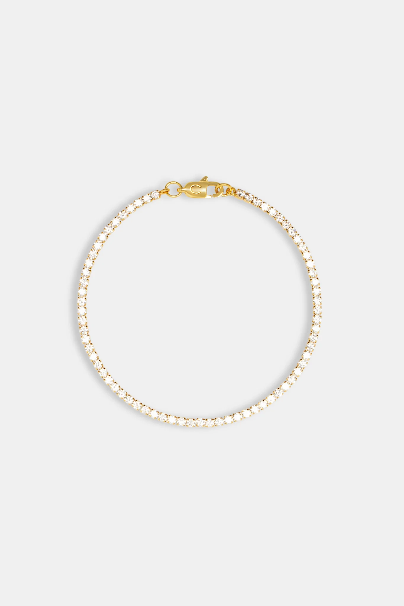 Gold Plated 3mm Tennis Bracelet - Image 3