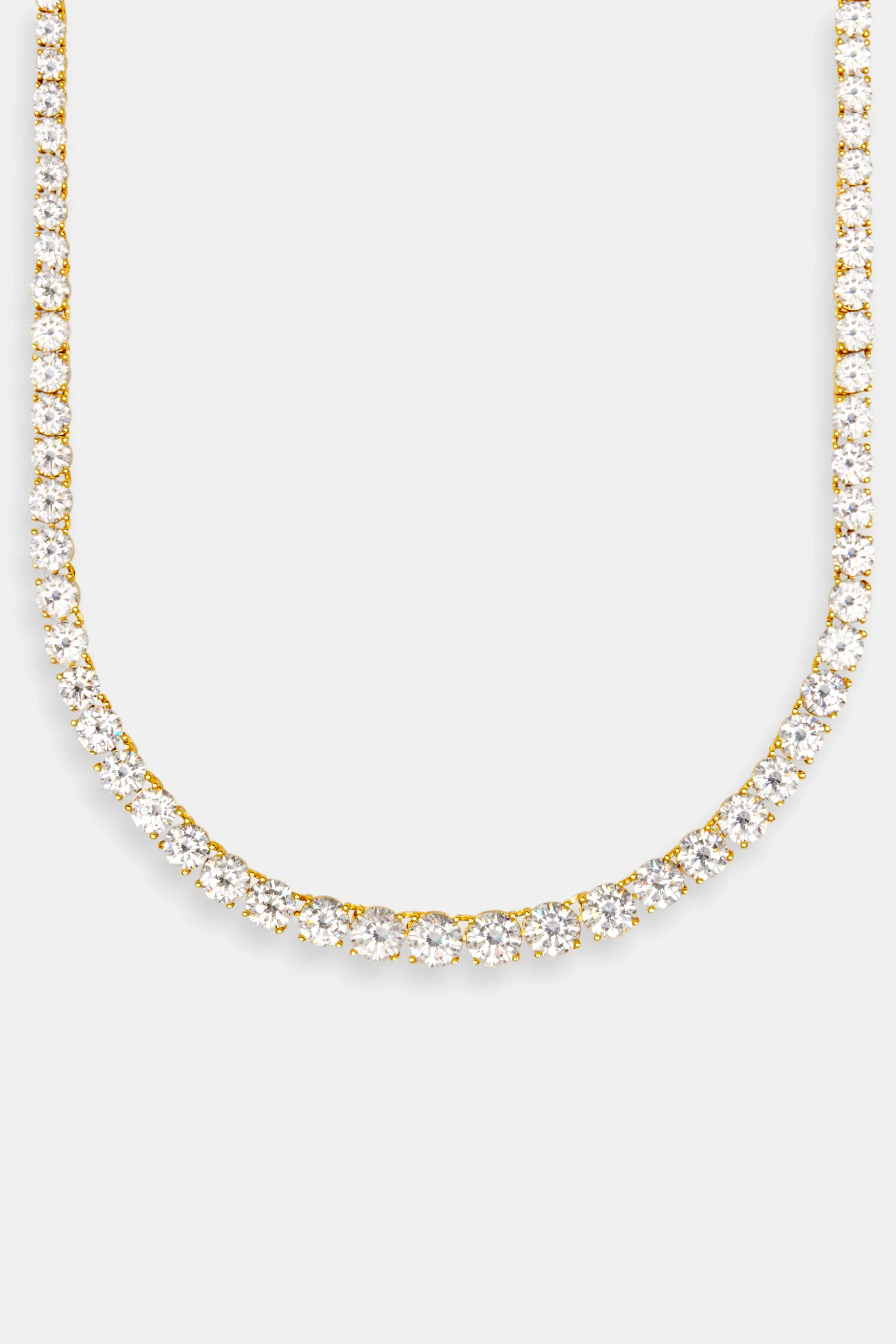 Graduated Gold Plated Tennis Chain - Image 2