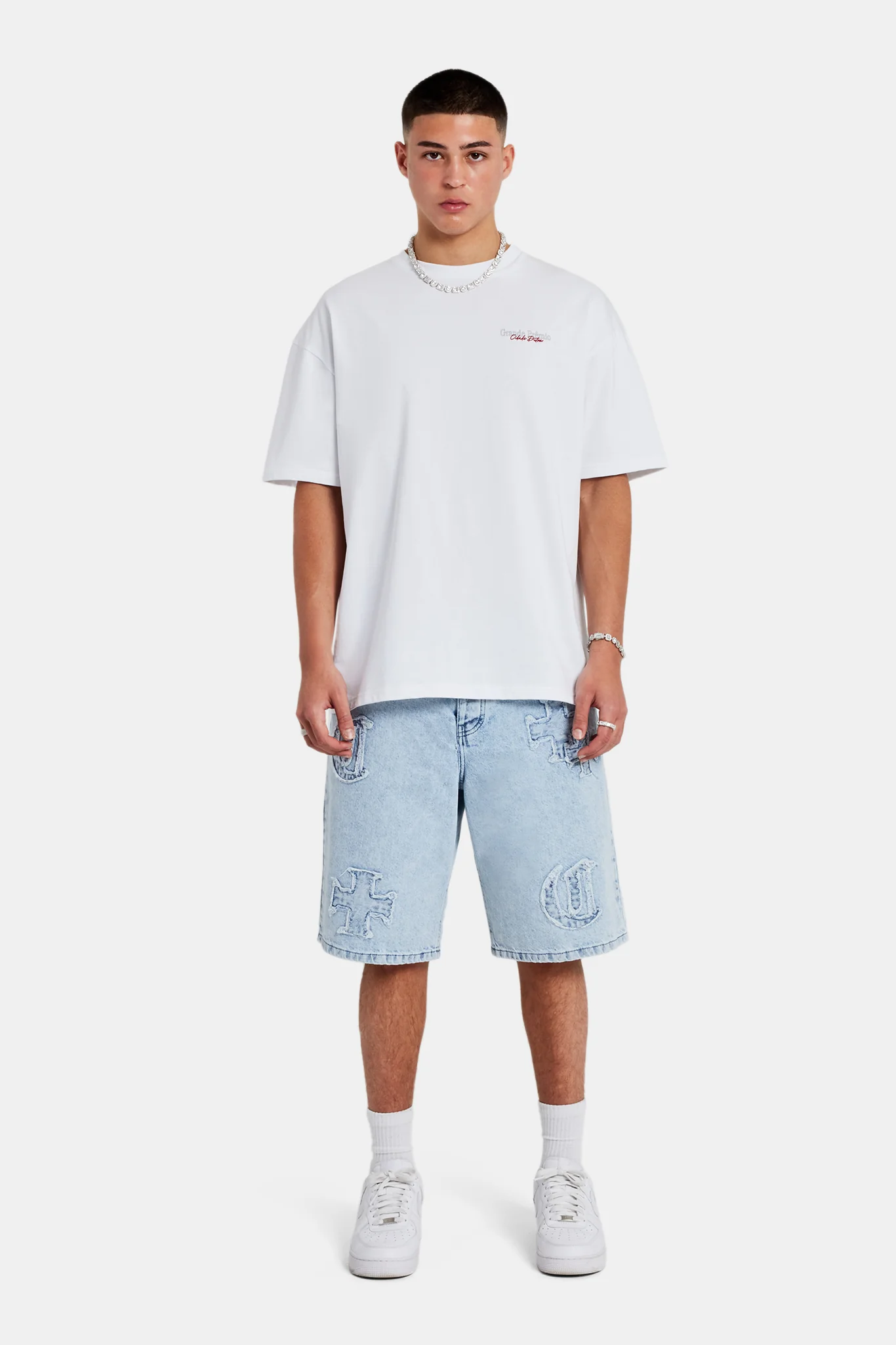 Grande Premio Graphic Oversized T-Shirt - White - Image 3