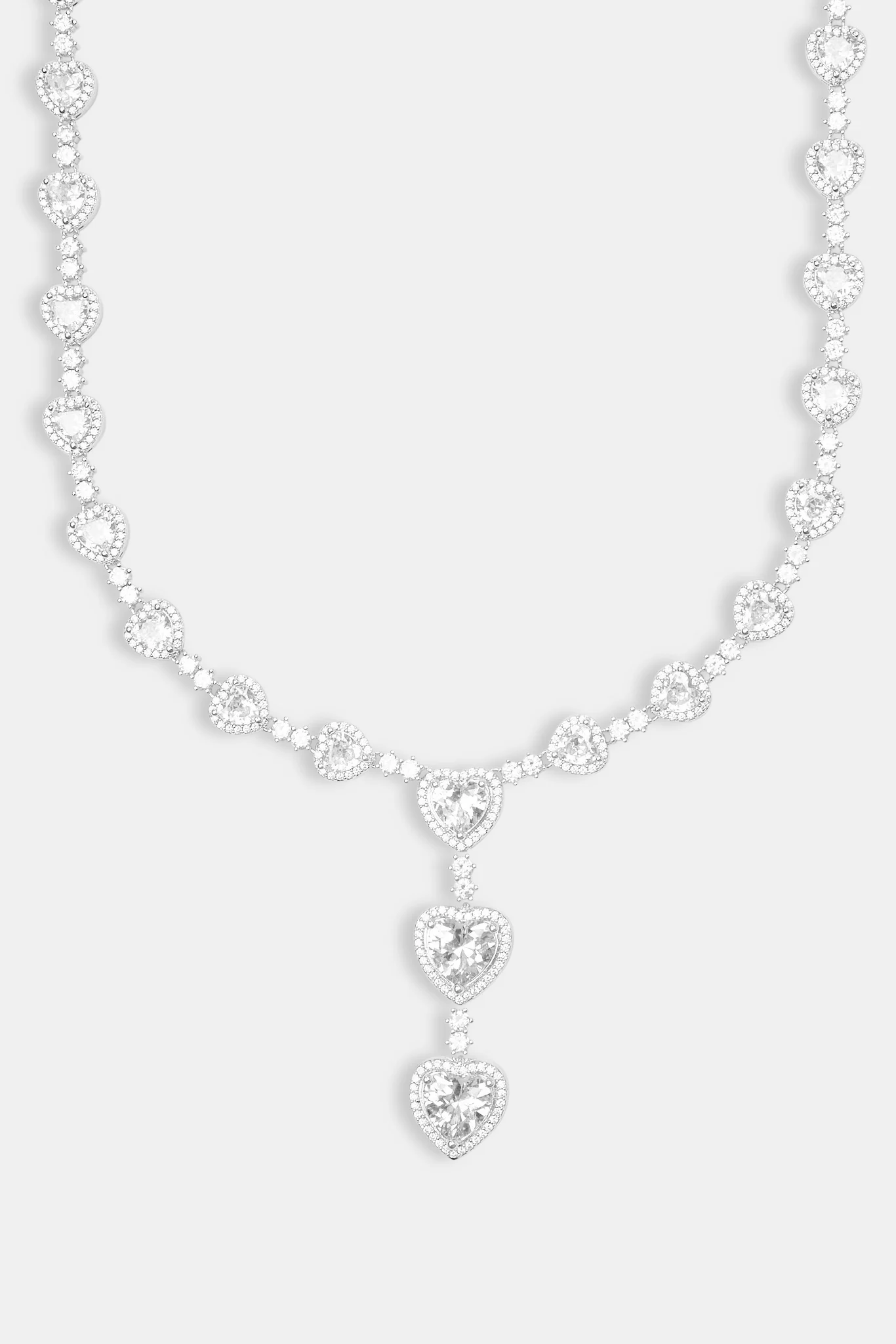 Heart Drop Chain - White - 10mm - Image 2