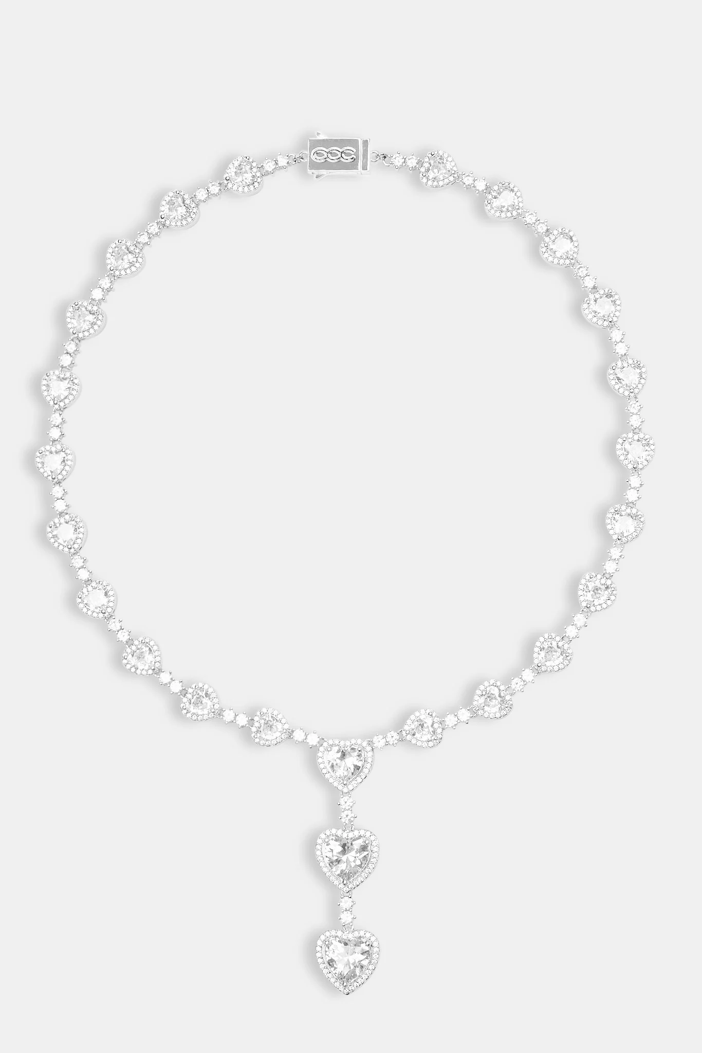 Heart Drop Chain - White - 10mm - Image 3