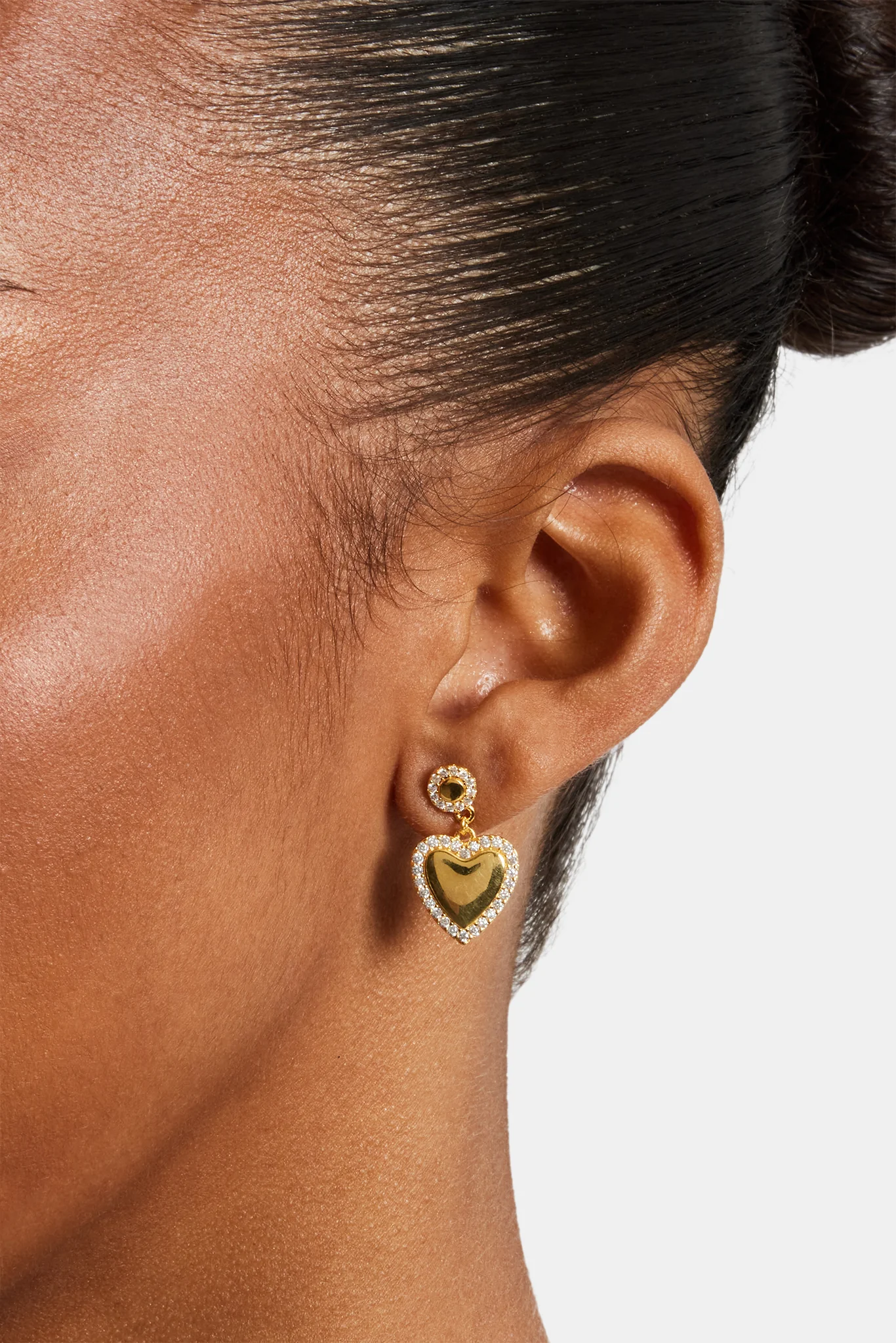 Heart Drop Earrings - Image 2