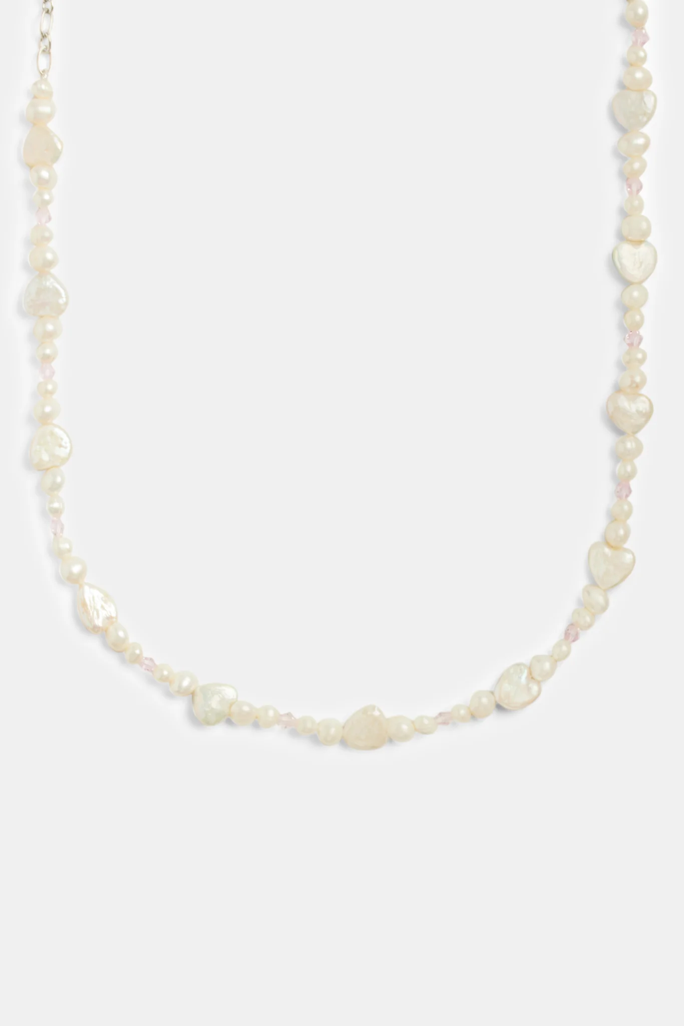Heart Shape Freshwater Pearl Necklace - Image 2