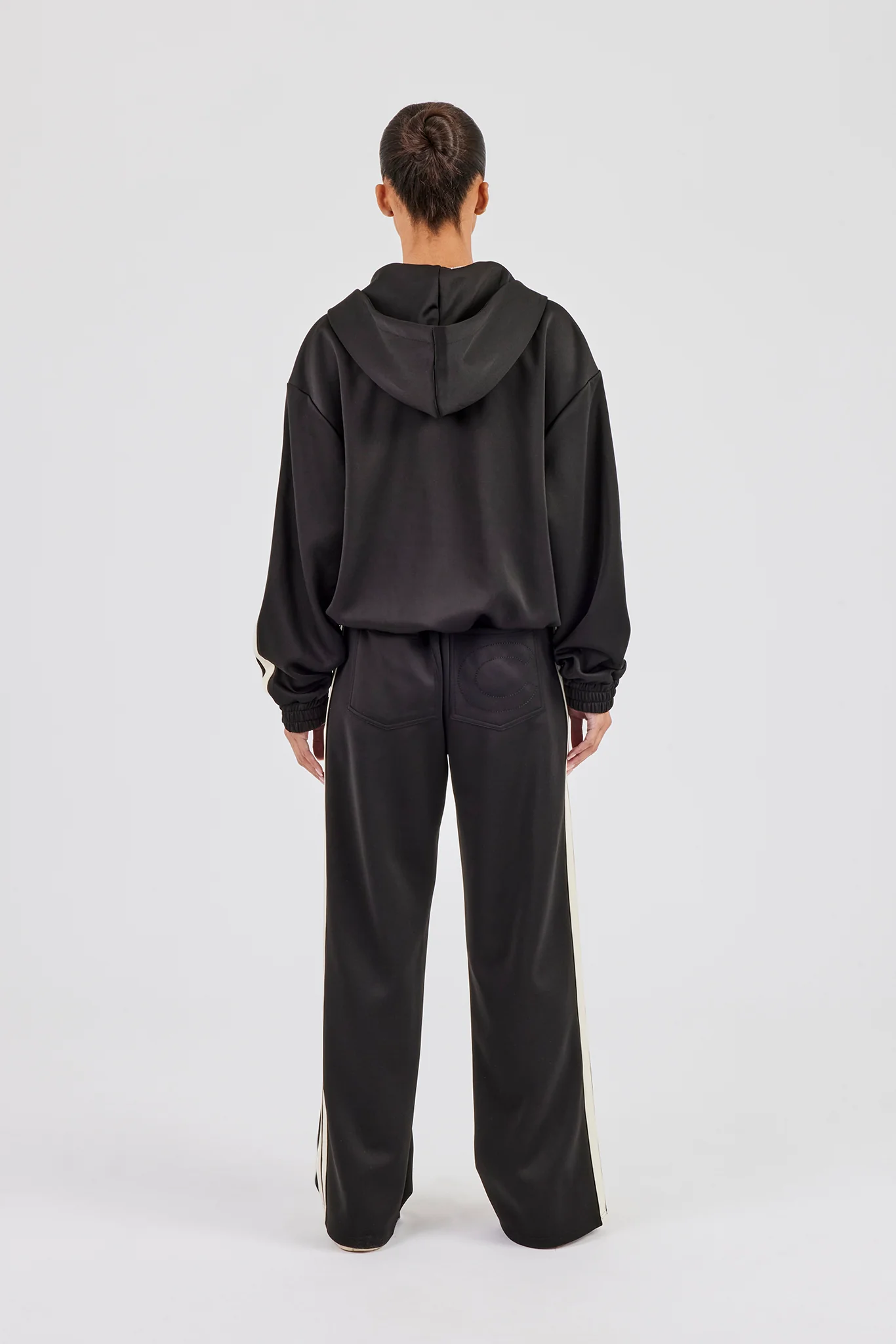 Hooded Taping Jacket & Tailored Trouser - Black - Image 4
