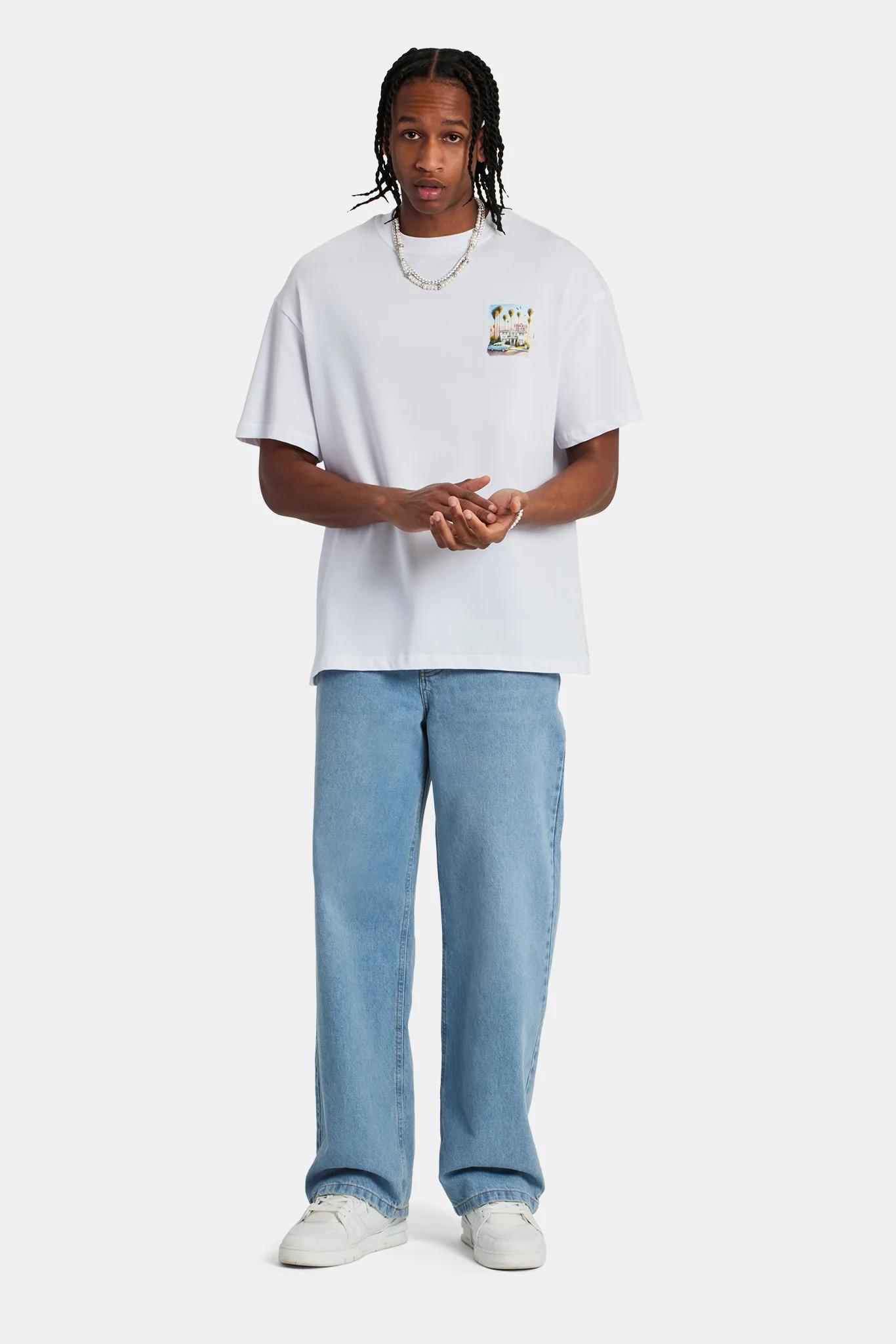 Hotel Oversized T-Shirt - White - Image 5