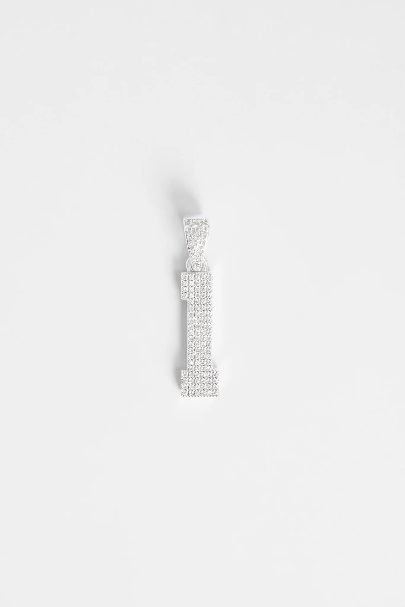 Iced 1 Number Pendant - Image 2