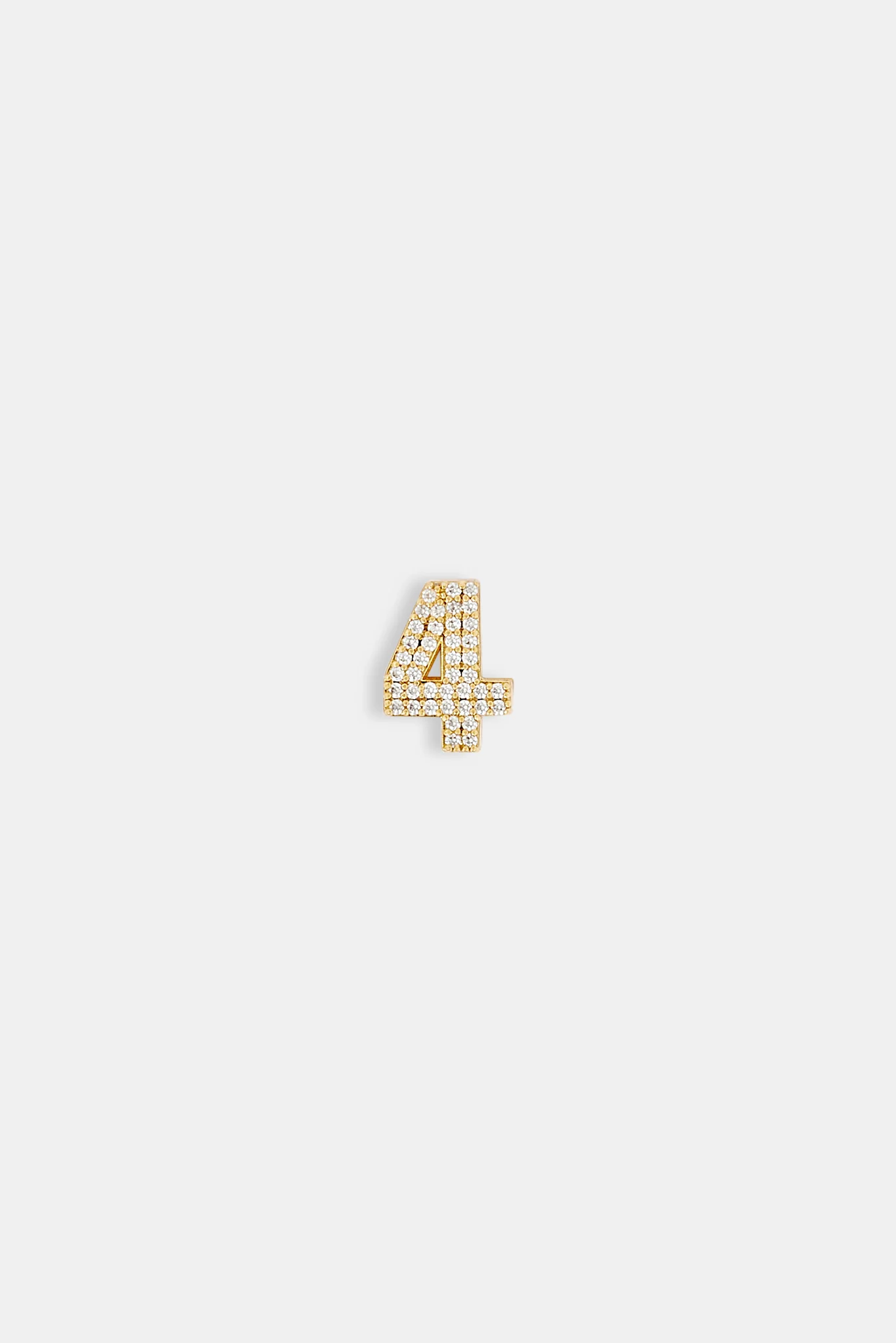 Iced Number Pendant - 12mm - Image 10