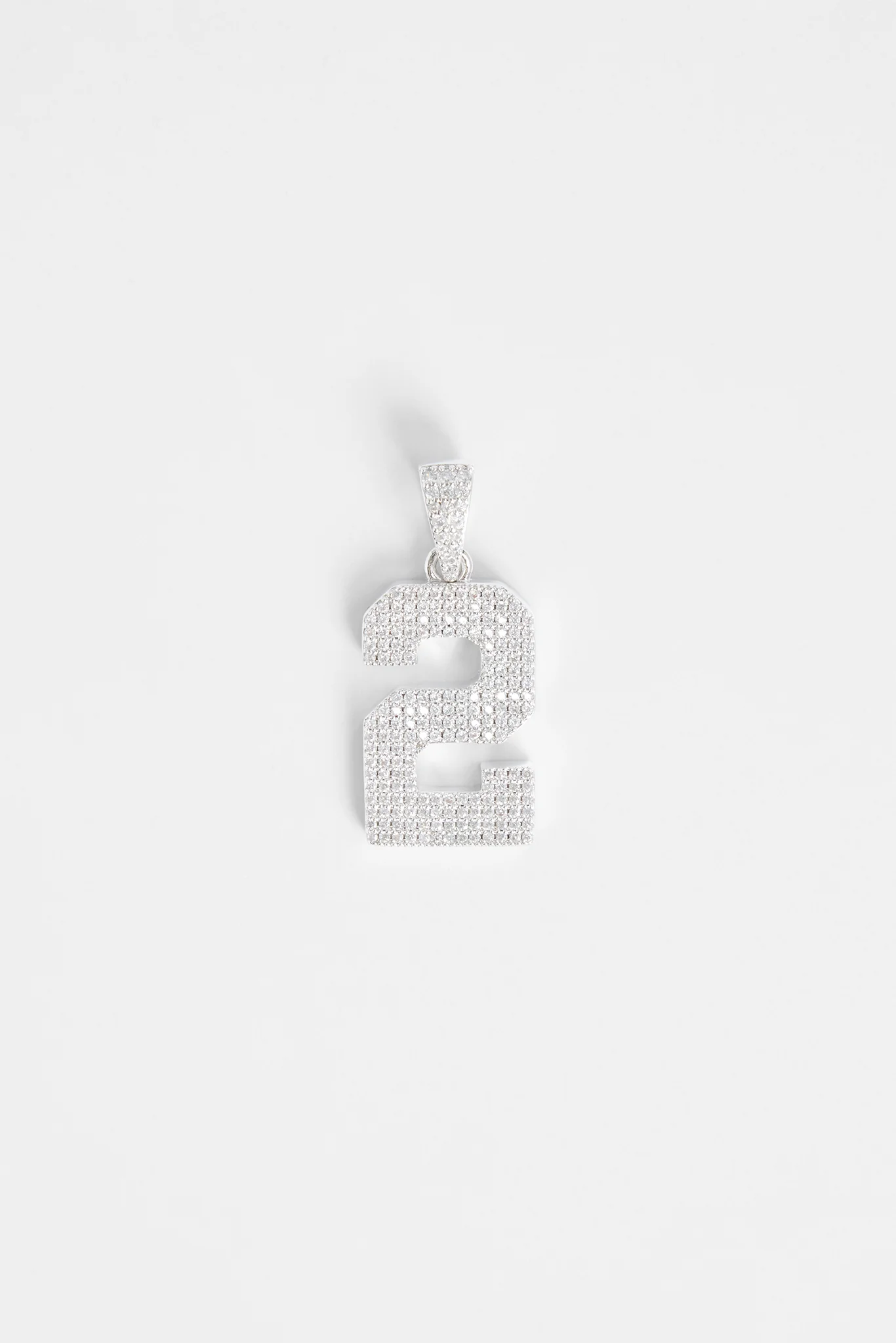 Iced 2 Number Pendant - Image 2