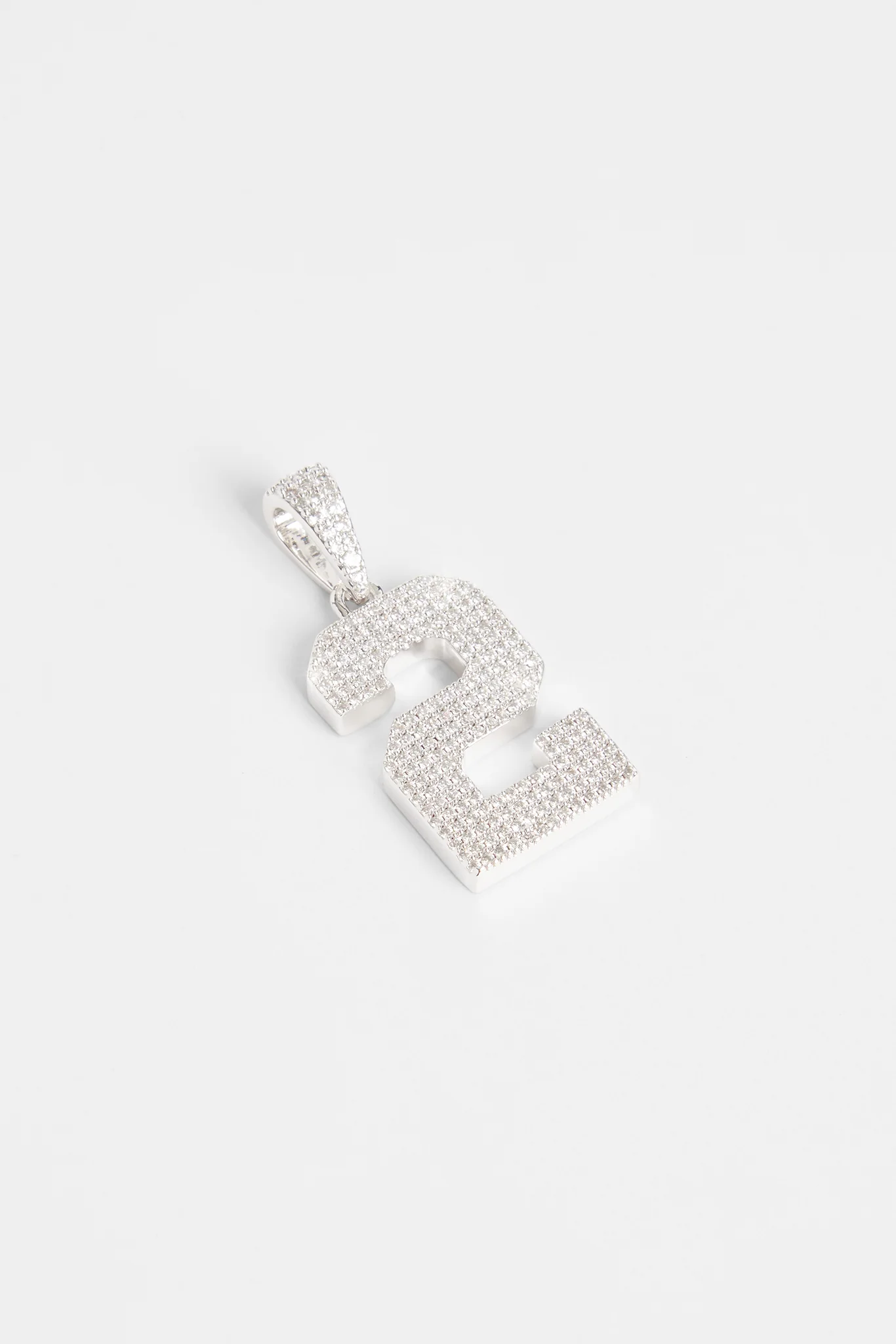 Iced 2 Number Pendant - Image 3