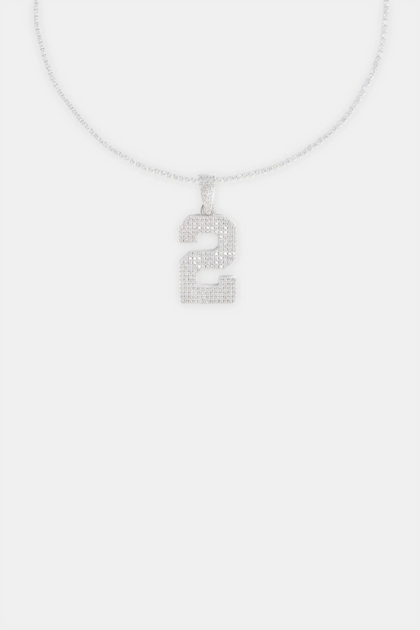 Iced 2 Number Pendant - Image 4