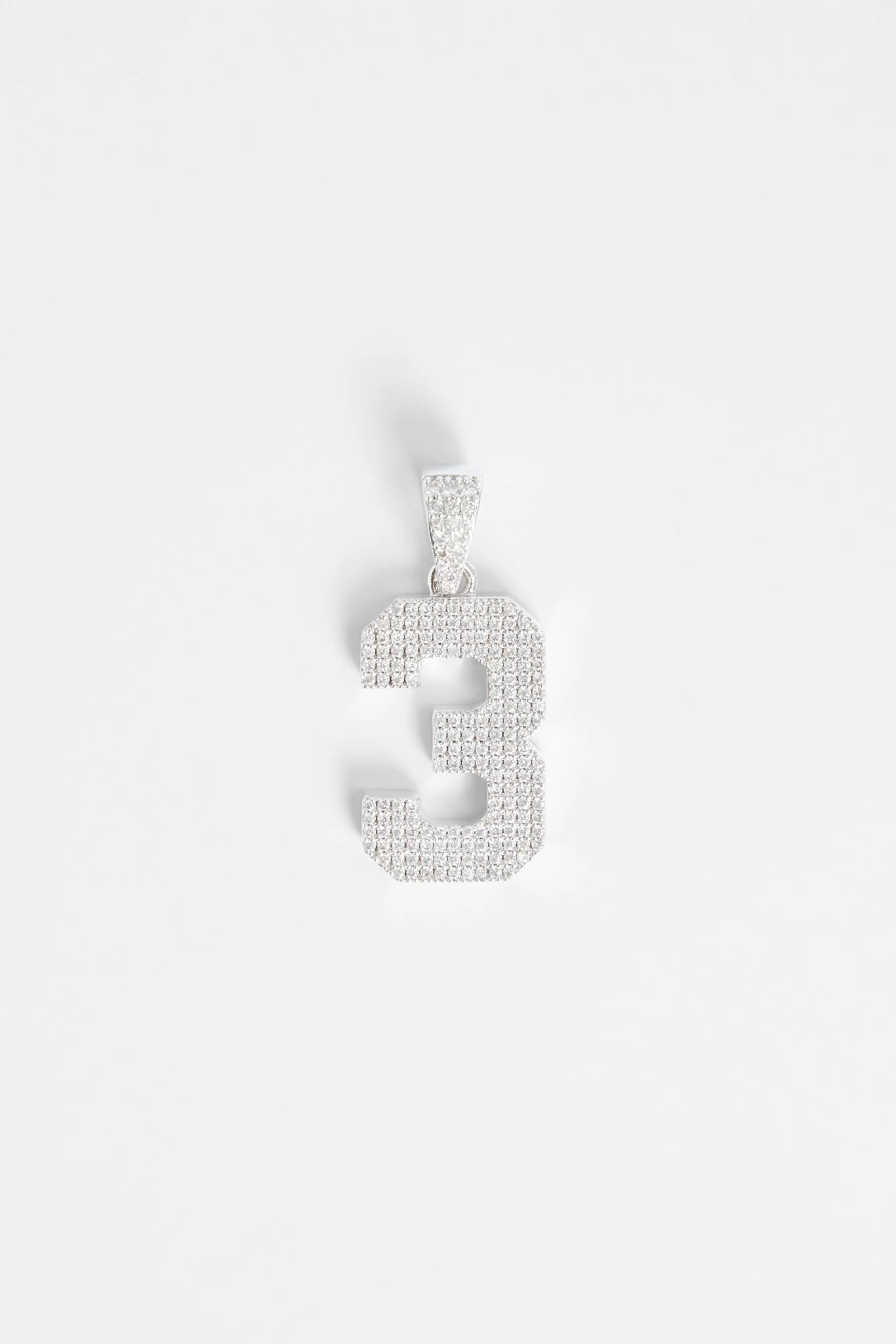 Iced 3 Number Pendant - Image 2