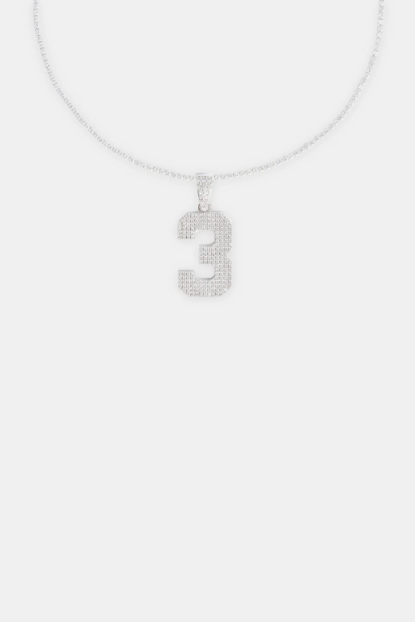 Iced 3 Number Pendant - Image 4