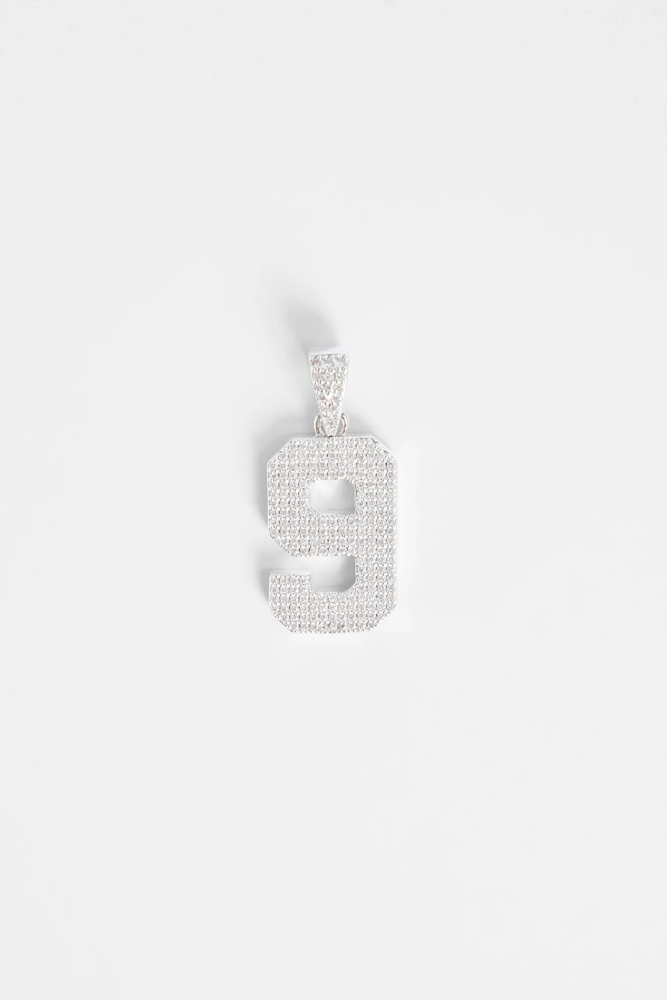 Iced 9 Number Pendant - Image 2