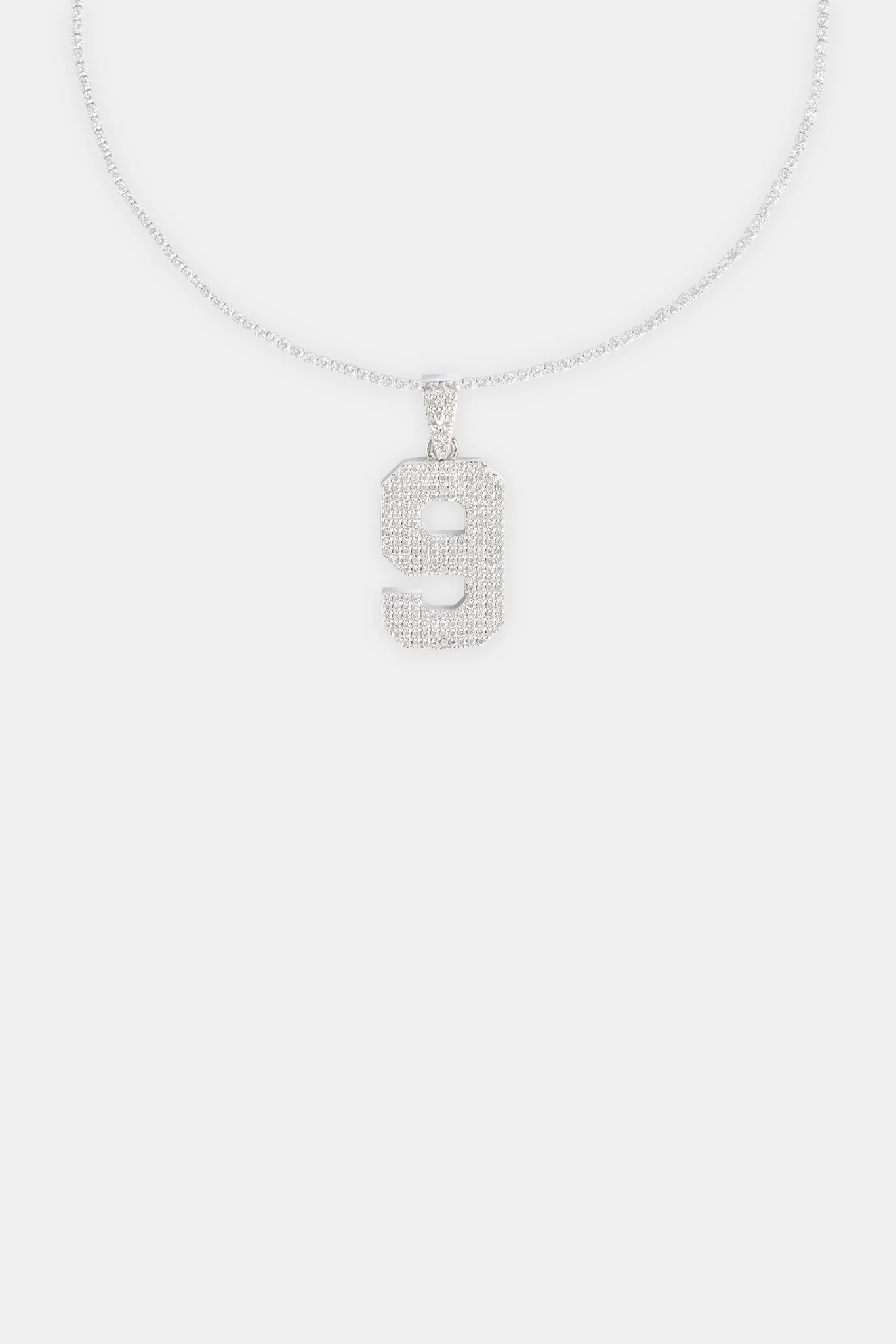 Iced 9 Number Pendant - Image 4