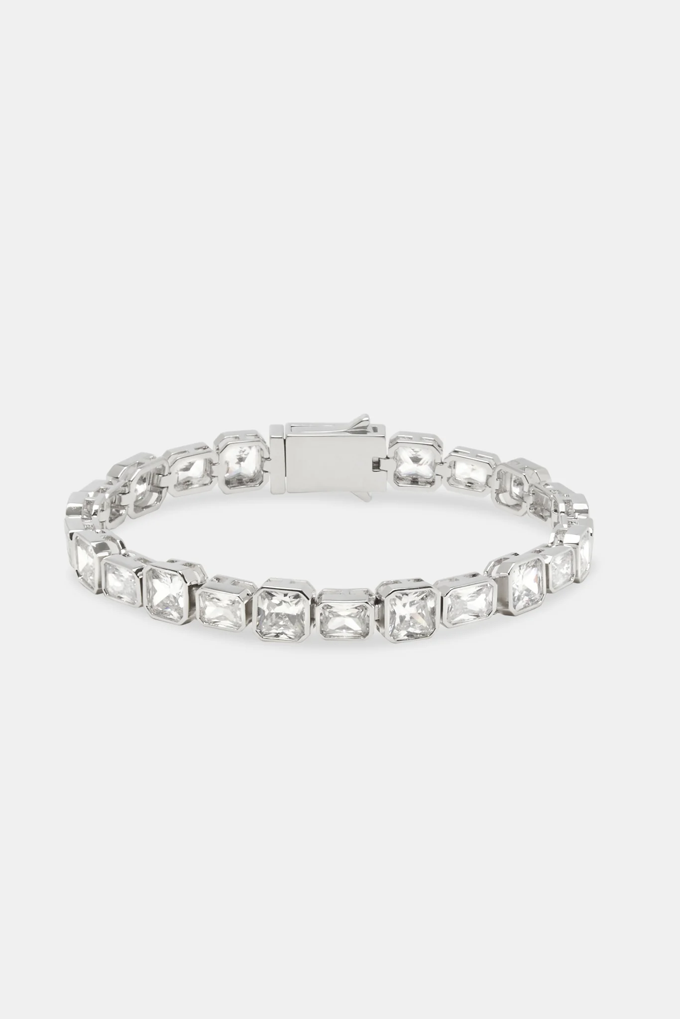 Iced Alternating Square Bracelet- 8mm - Image 2
