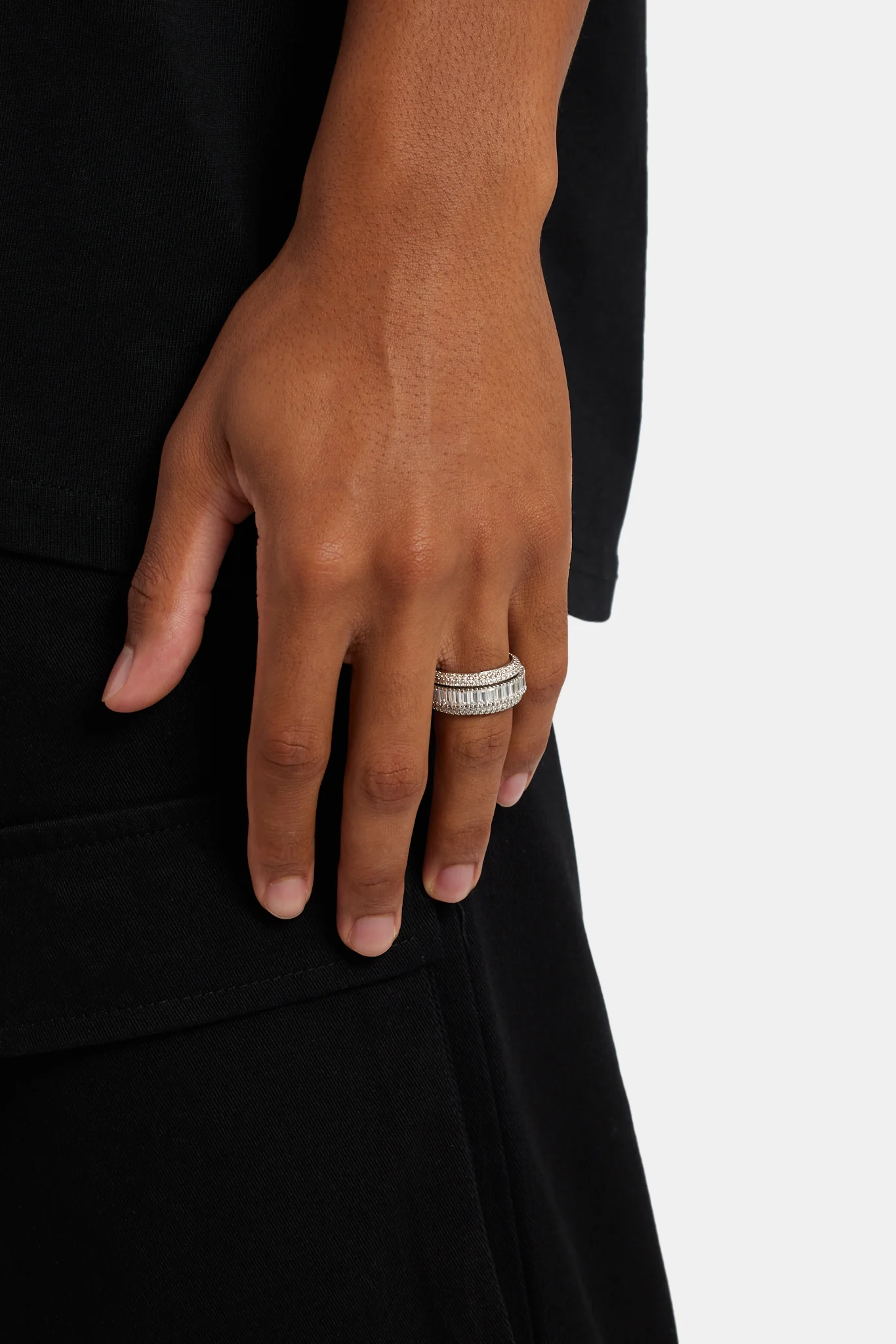 Iced Baguette Centre Ring - Image 2
