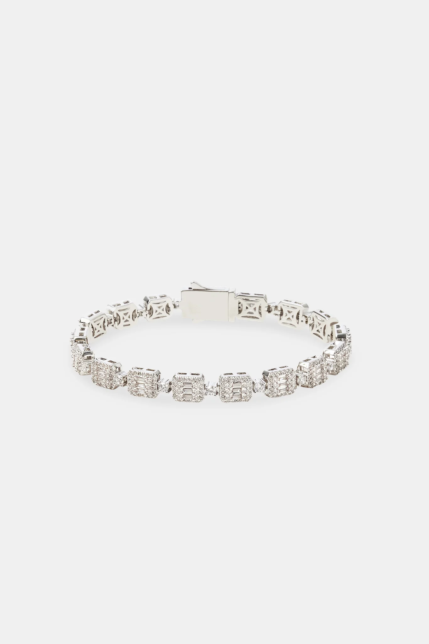 Iced Baguette Cluster Bracelet - Image 2
