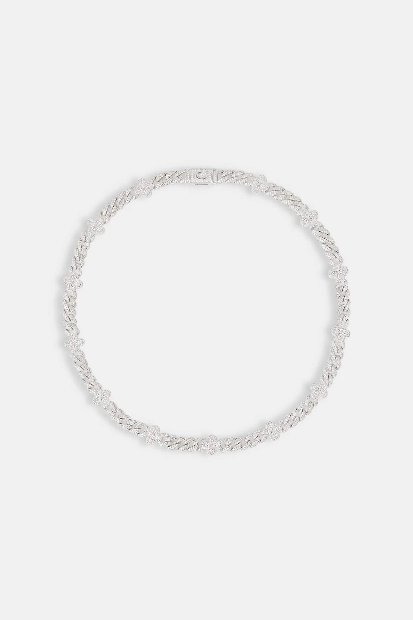 Iced Baguette Motif Cuban Chain - 8mm - Image 4
