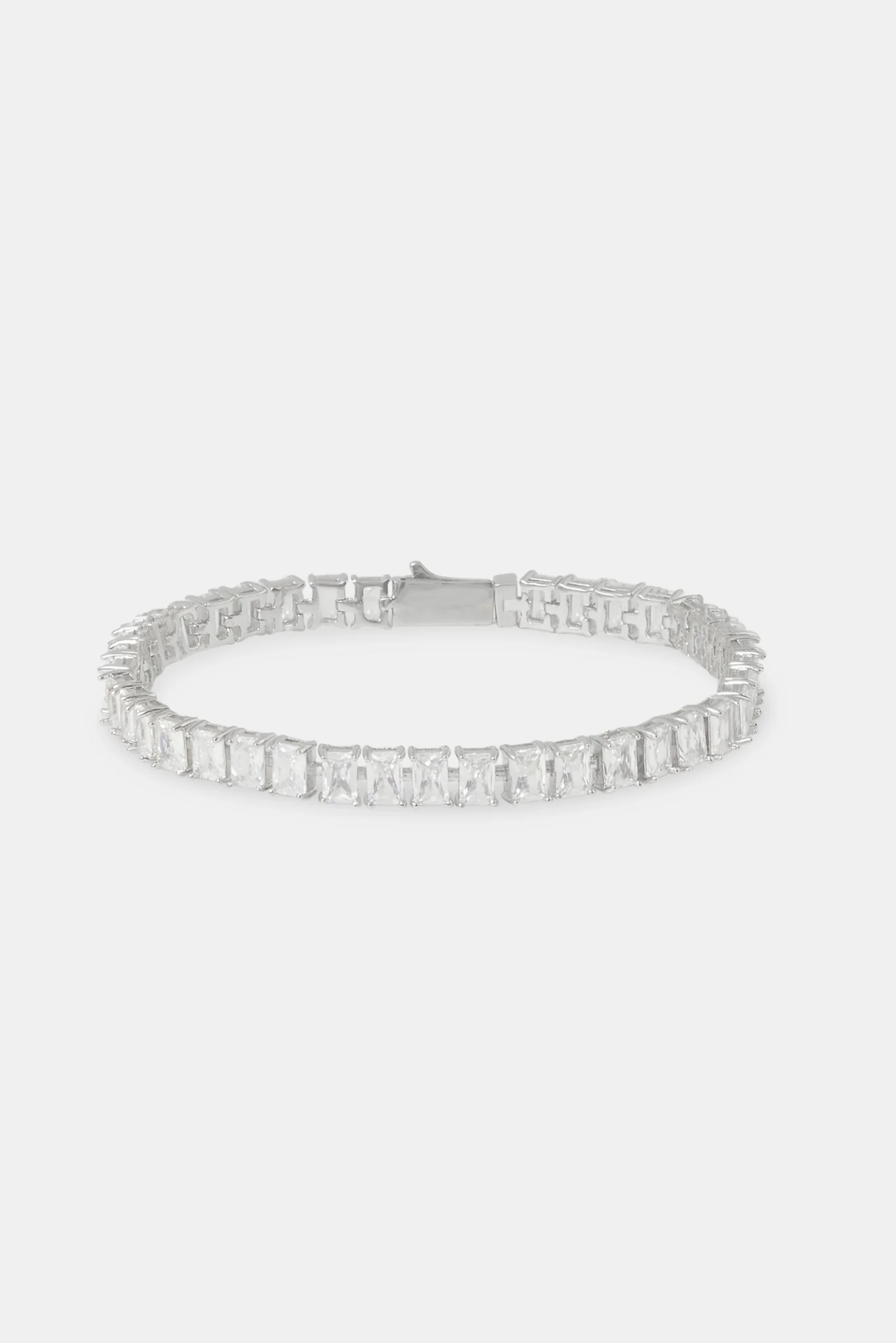 Iced Baguette Stone Tennis Bracelet - 6mm - Image 2